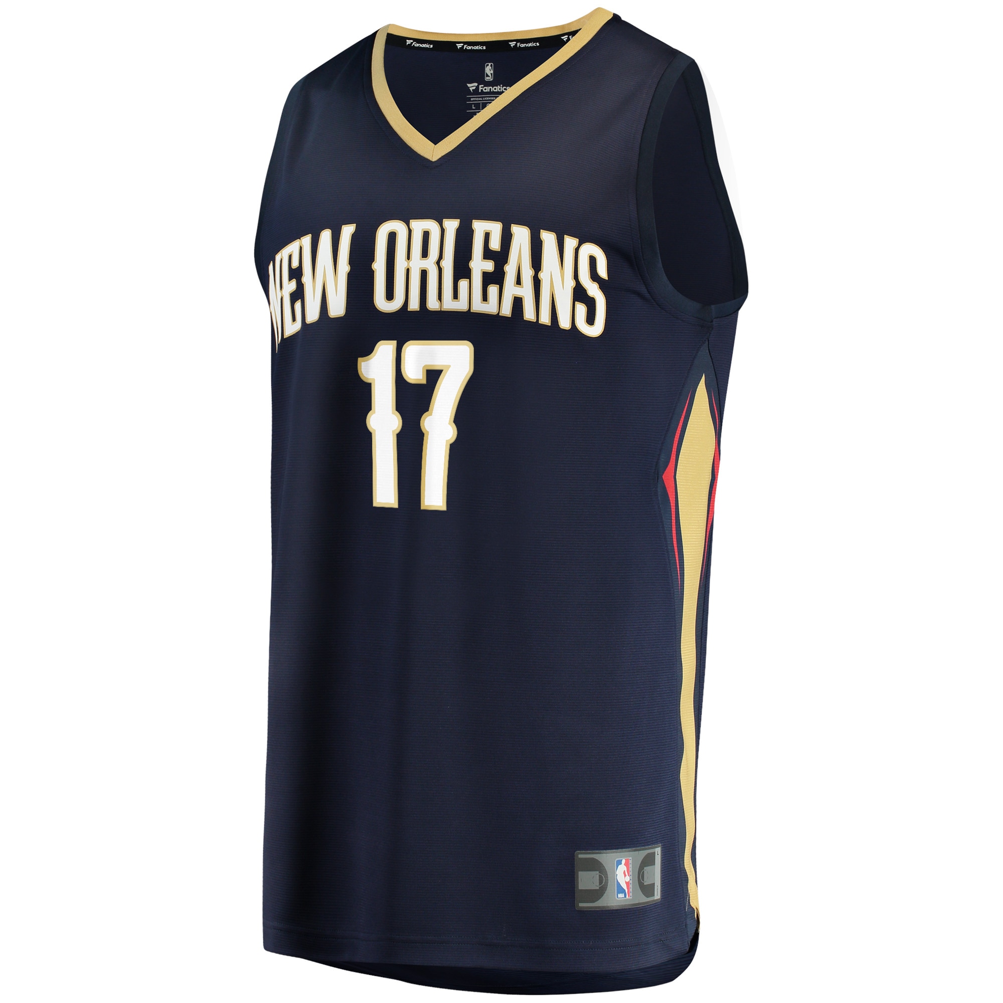 Jonas Valanciunas New Orleans Pelicans Fanatics Branded 2021/22 Fast Break Replica Jersey - Icon Edition - Navy
