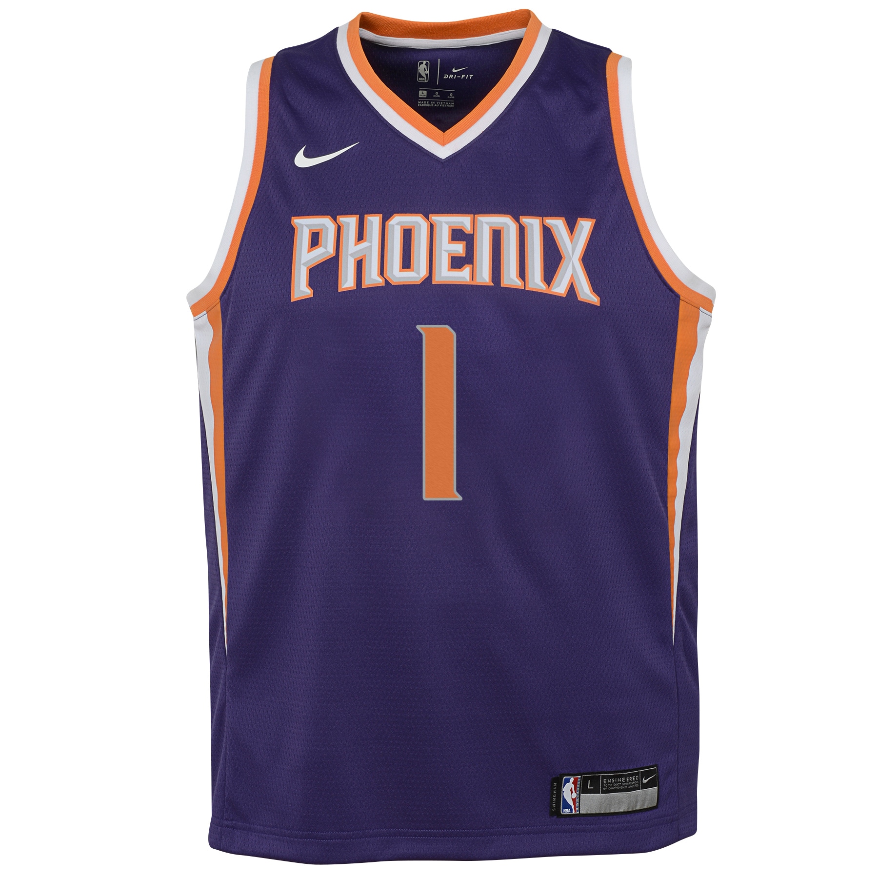 Devin Booker Phoenix Suns Nike Youth Swingman Jersey Purple - Icon Edition
