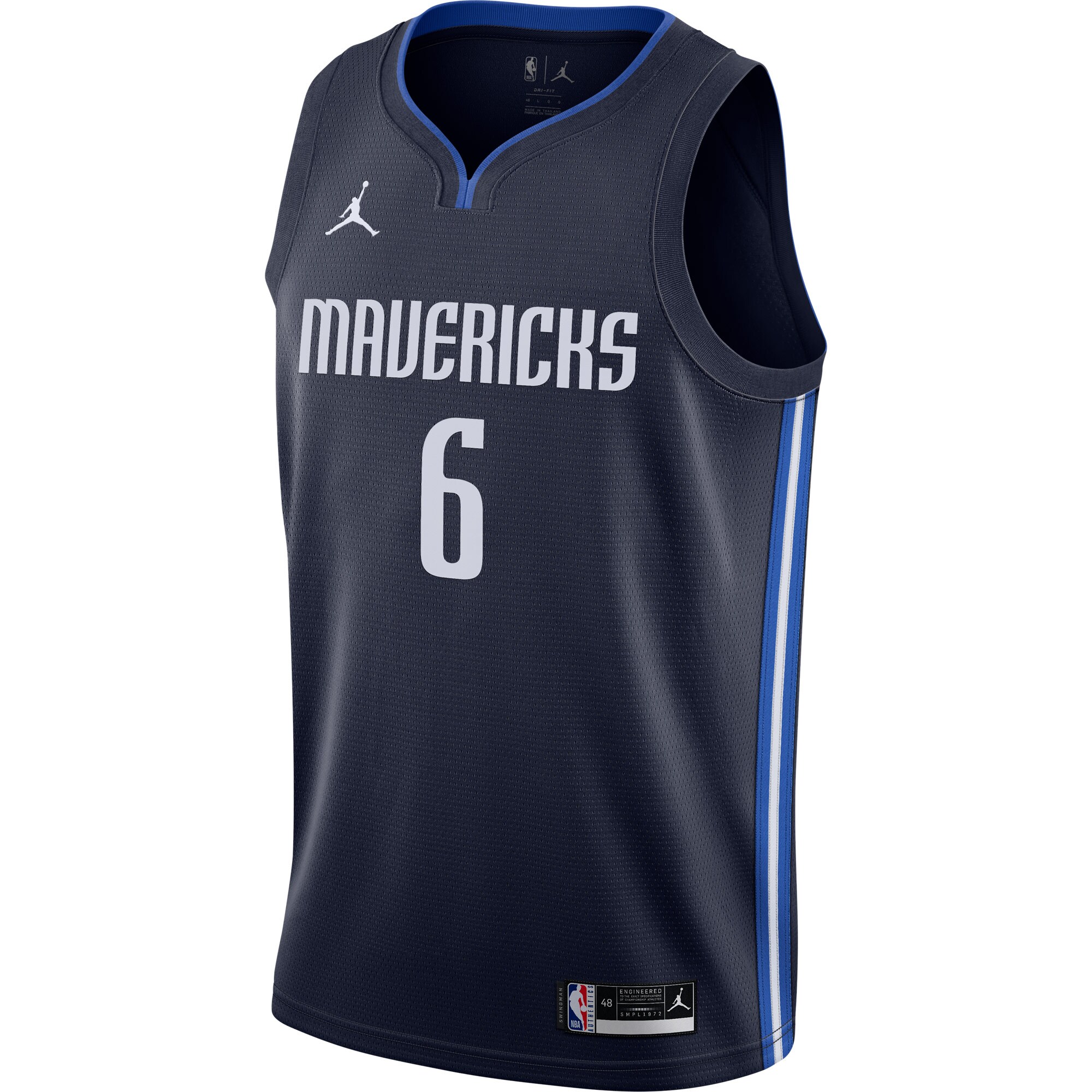 Kristaps Porzingis Dallas Mavericks Jordans Brand 2020/21 Swingman Jersey - Statement Edition - Navy