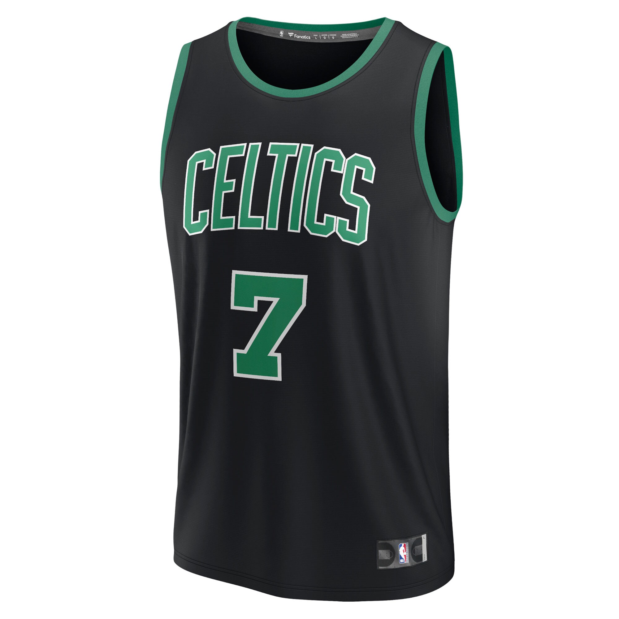 Jaylen Brown Boston Celtics Fanatics Branded Fast Break Replica Player Jersey - Statement Edition - Black