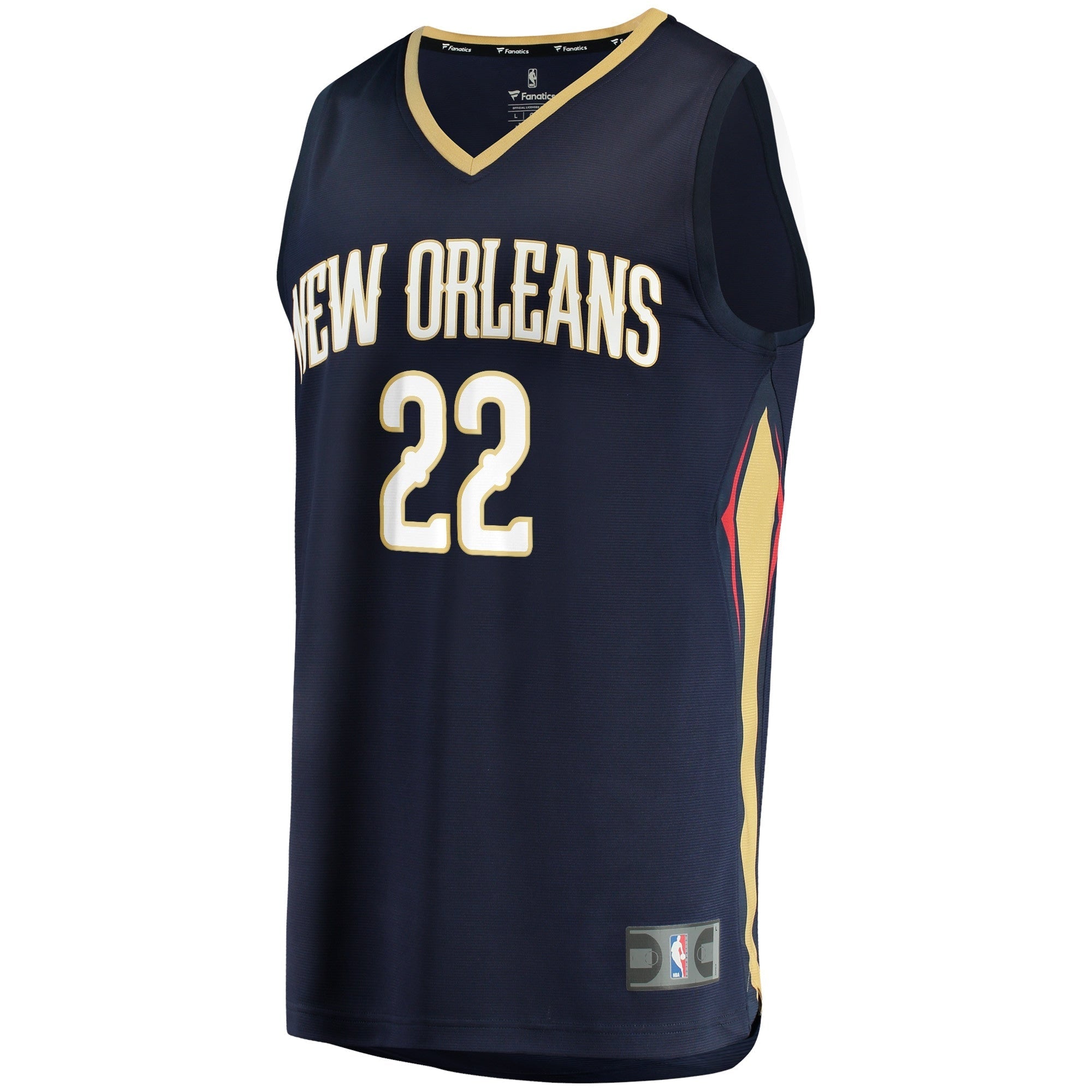 Men's Fanatics Branded Larry Nance Jr. Navy New Orleans Pelicans 2021/22 Fast Break Replica Jersey - Icon Edition