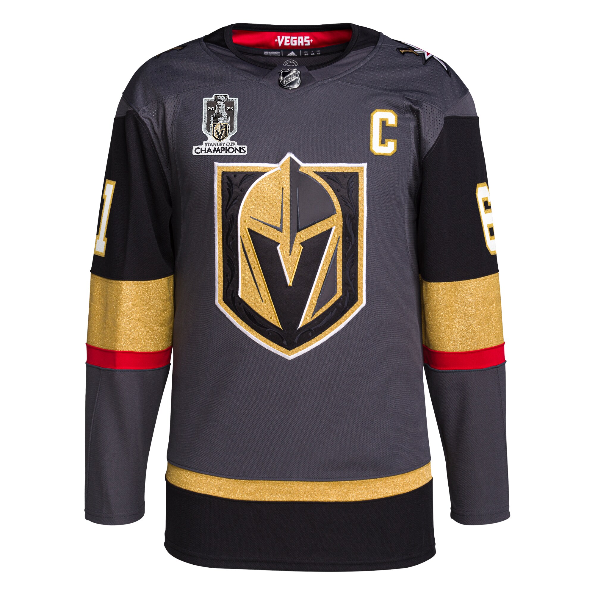 Mark Stone Vegas Golden Knights adidas 2023 Stanley Cup Champions Authentic Alternate Player Jersey - Gray