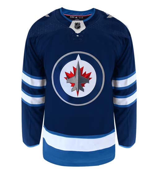 Customizable Winnipeg Jets Adidas Primegreen Authentic NHL Hockey Jersey