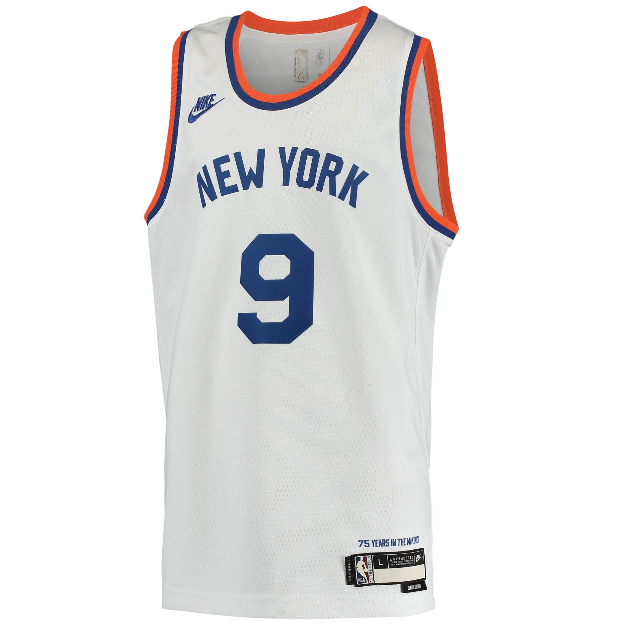 RJ Barrett New York Knicks Nike Youth 2021/22 Swingman Player Jersey - Classic Edition - White