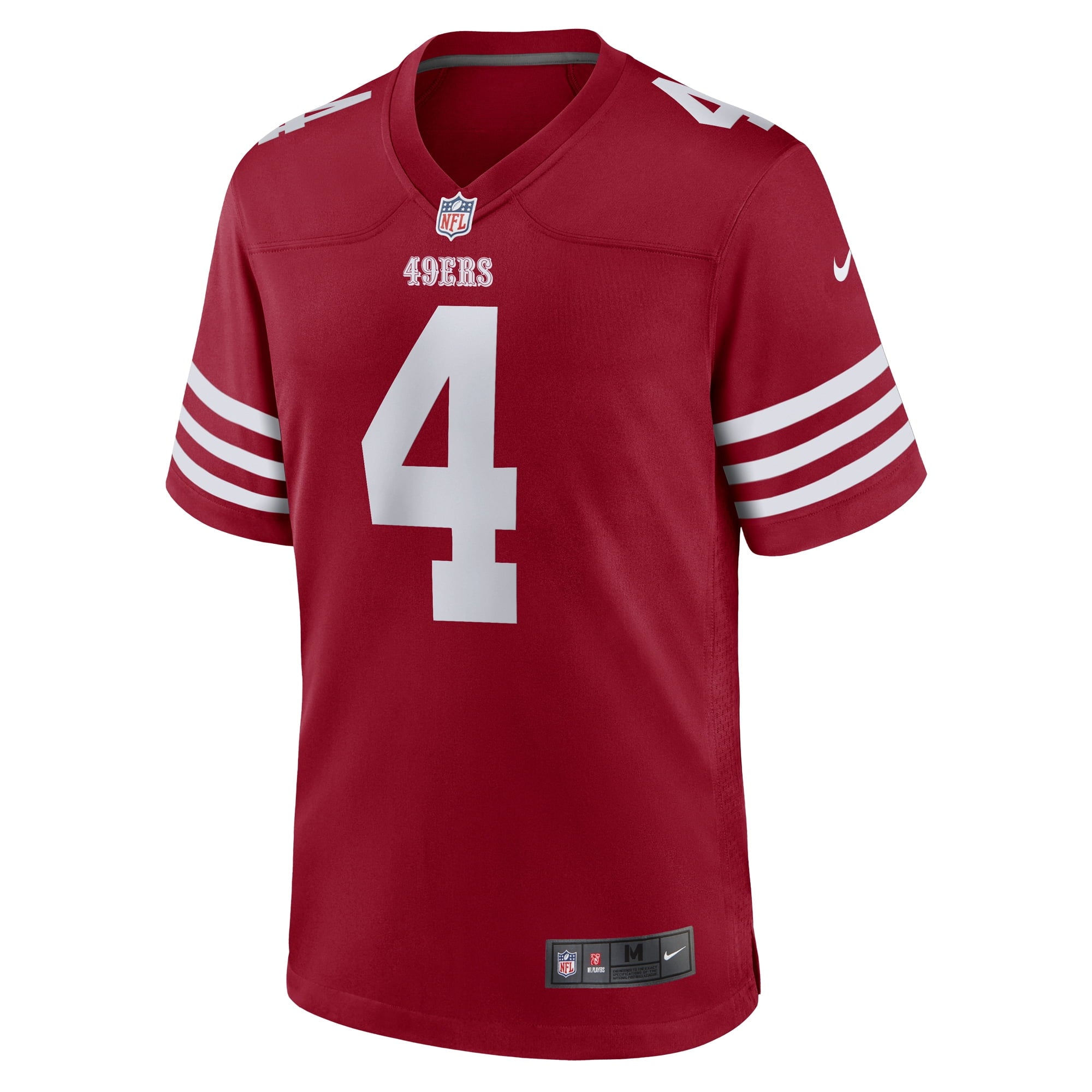 Men's Nike Jake Moody Scarlet San Francisco 49ers Team Game Jersey