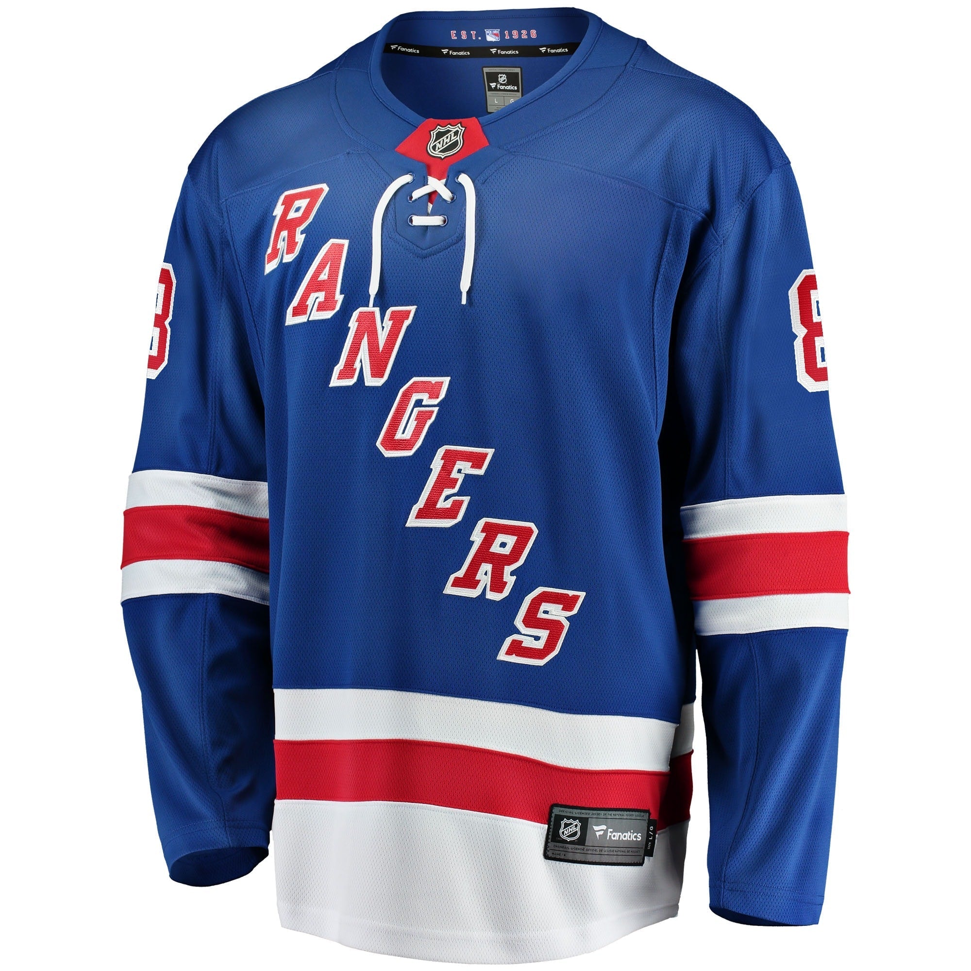 Men's Fanatics Branded Jacob Trouba Blue New York Rangers Home Breakaway Jersey