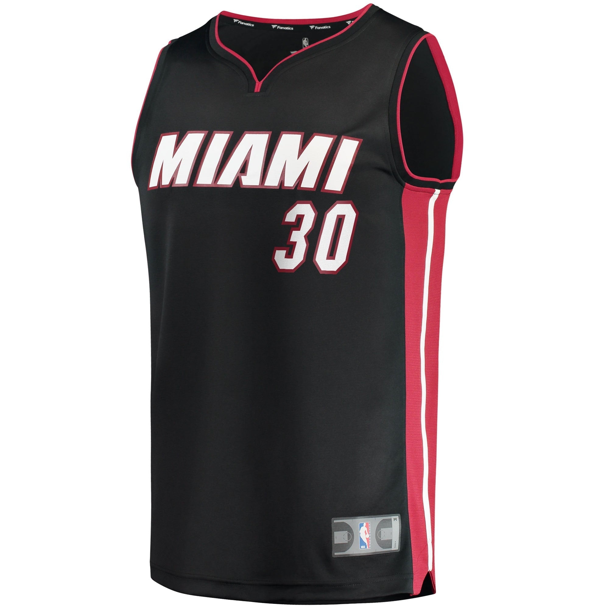 Men's Fanatics Branded Chris Silva Black Miami Heat 2021/22 Fast Break Replica Jersey - Icon Edition