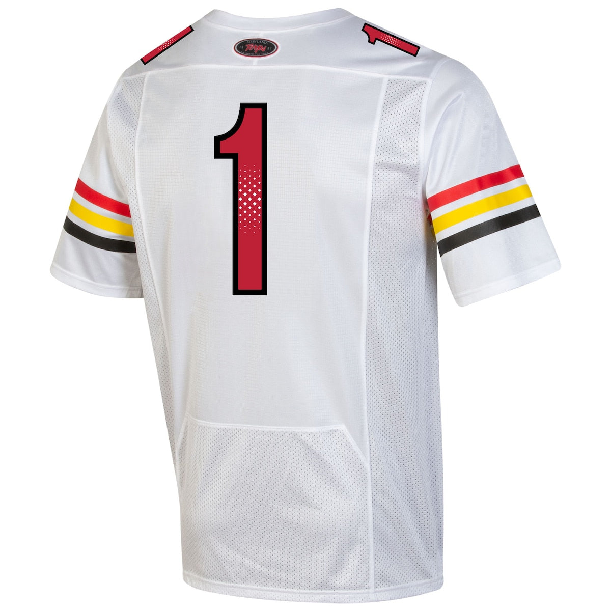 Men's  Under Armour Maryland #1 Throwback Special Game Jersey - White