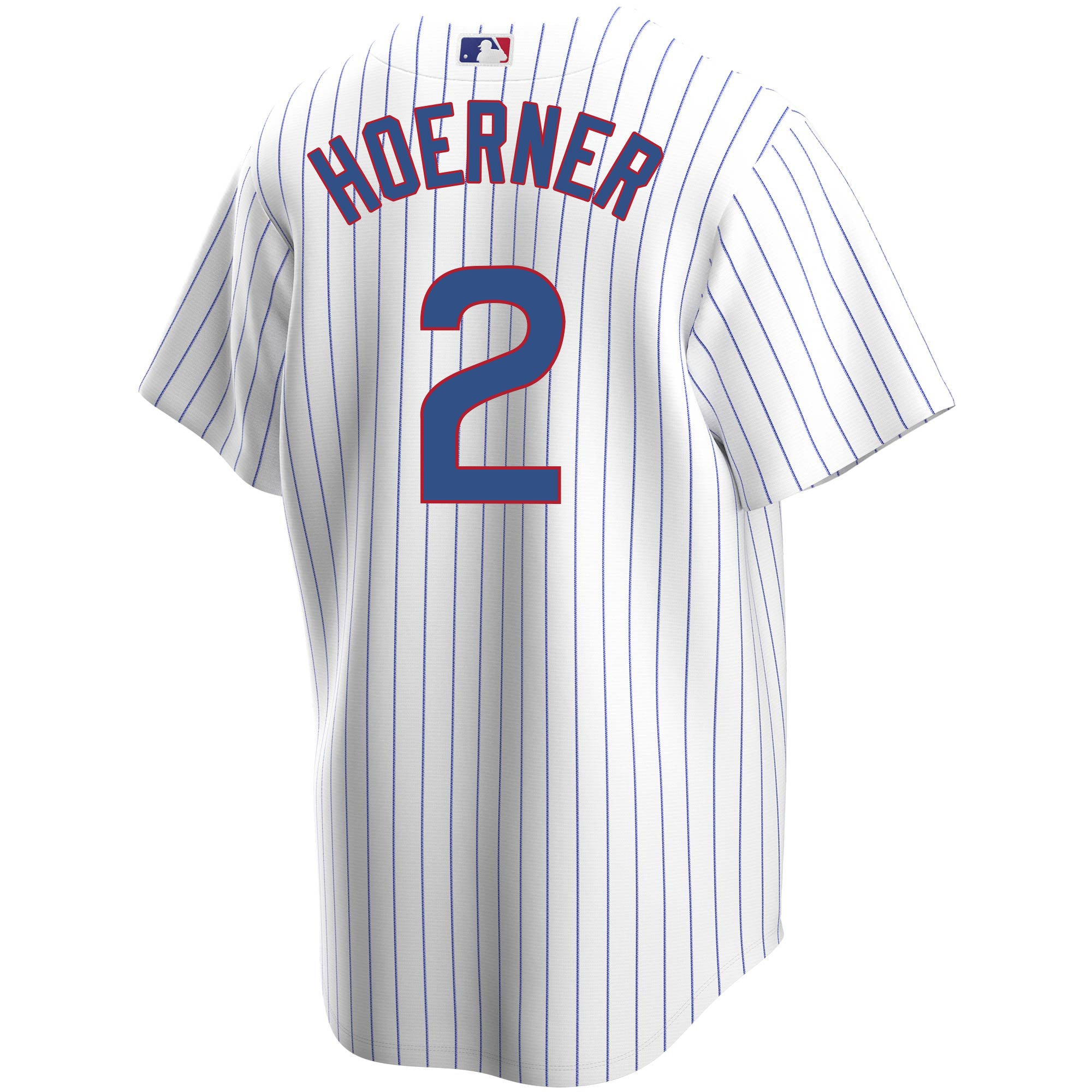 Nico Hoerner Chicago Cubs Home Pinstripe Men's Replica Jersey