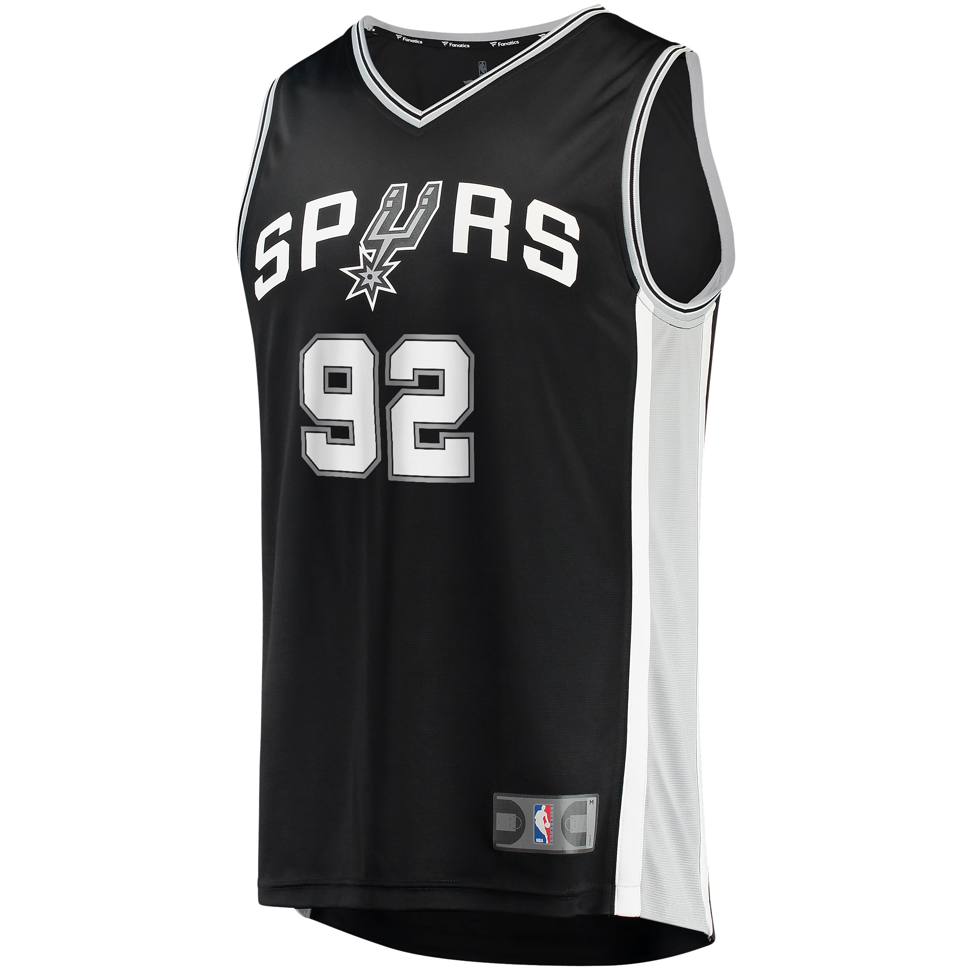 Khem Birch San Antonio Spurs Fanatics Branded Fast Break Player Jersey - Icon Edition - Black