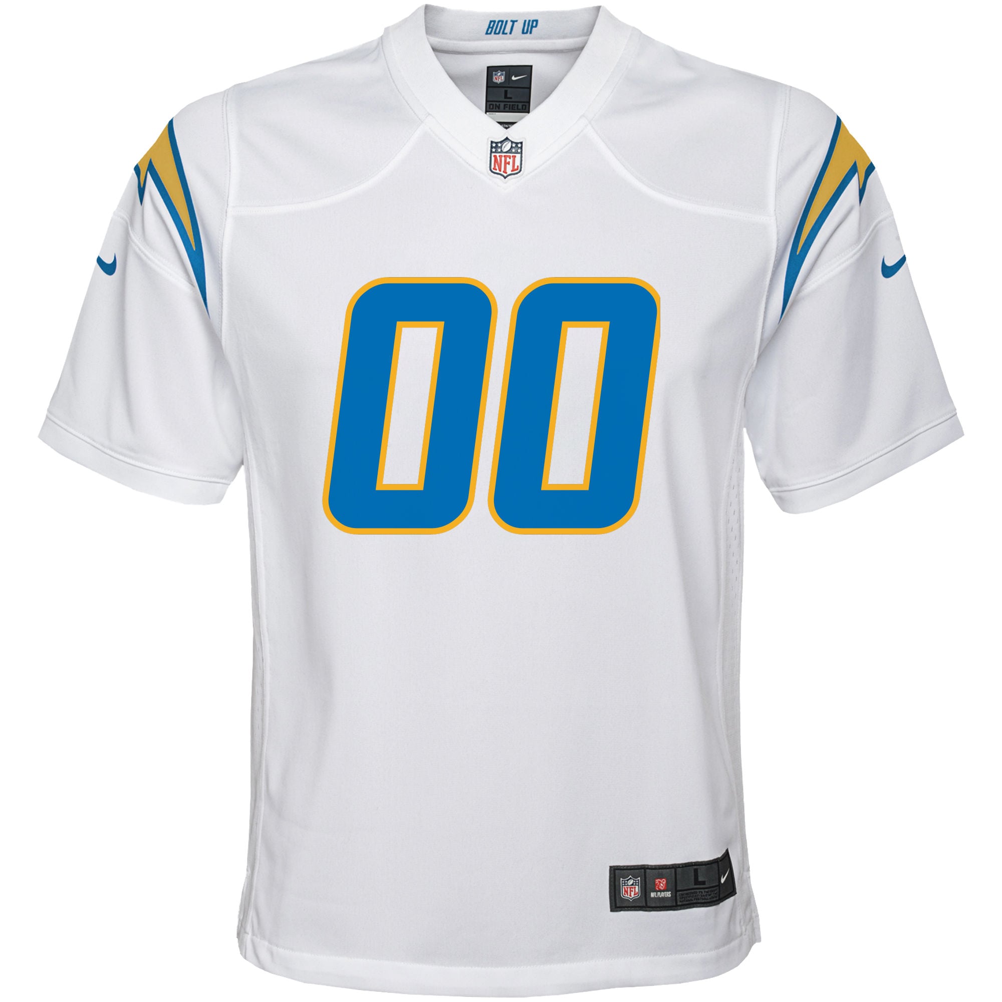 Los Angeles Chargers Nike Youth Custom Game Jersey - White