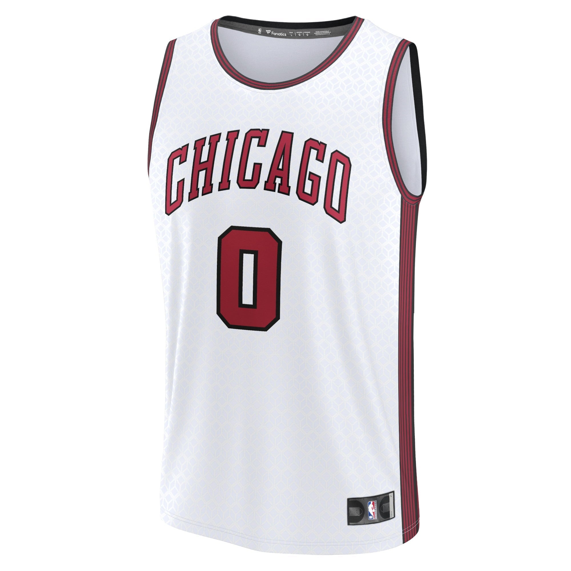 Men's Fanatics Branded Coby White White Chicago Bulls 2022/23 Fastbreak Jersey - City Edition