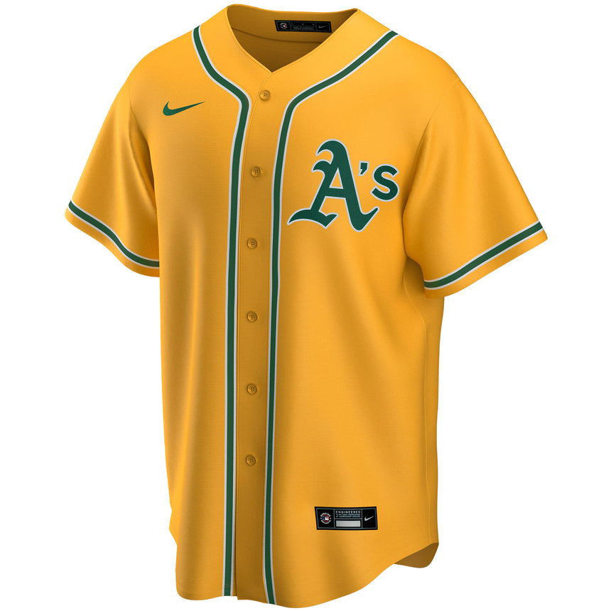 Men's Oakland Athletics Gold Alternate Replica Team Jersey