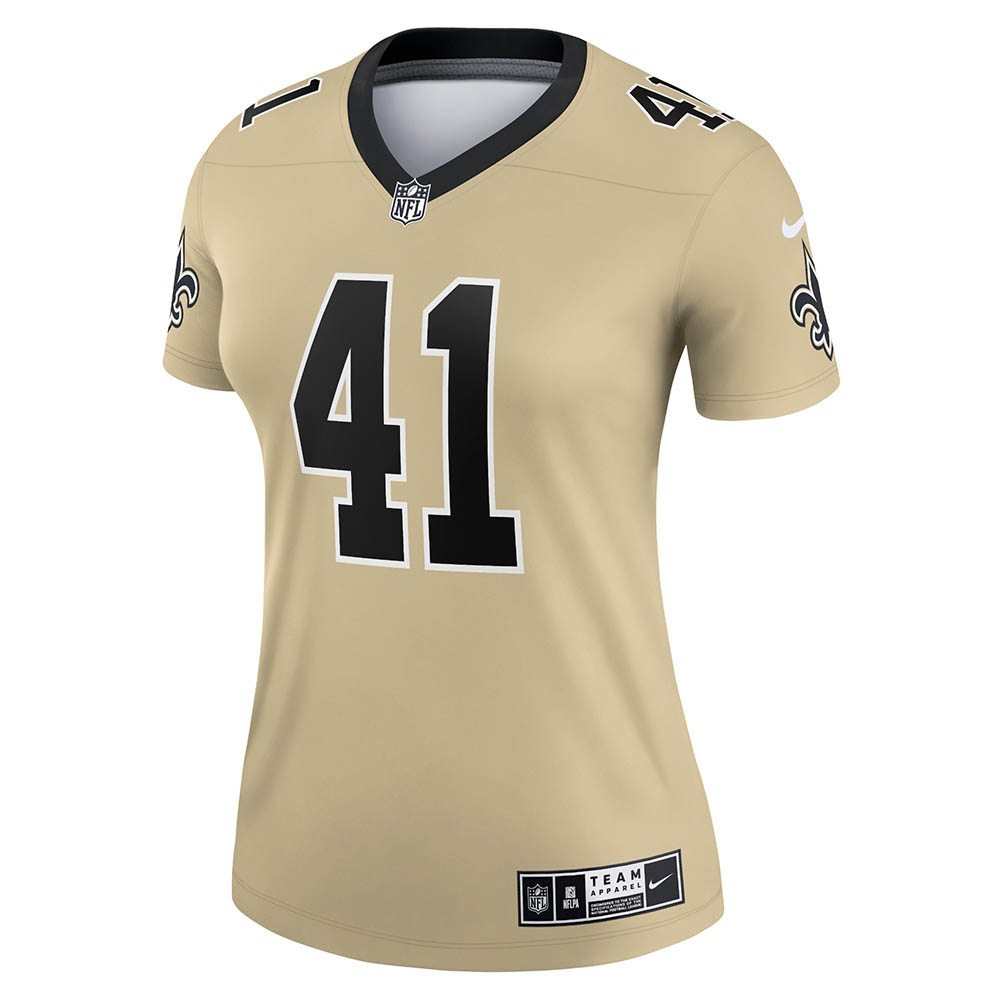 Women's New Orleans Saints Alvin Kamara Inverted Legend Jersey Gold