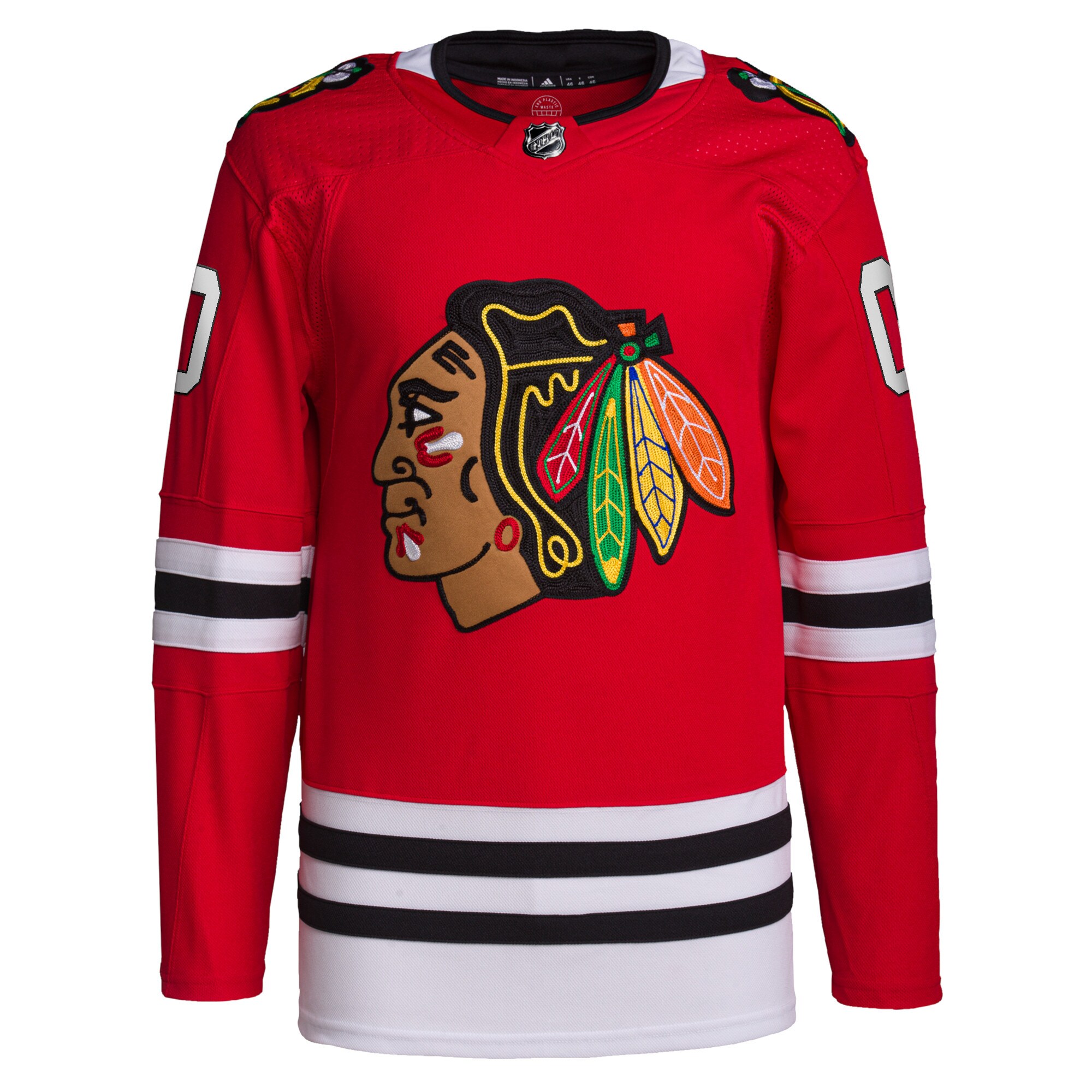 Chicago Blackhawks adidas Home Primegreen Authentic Pro Custom Jersey - Red