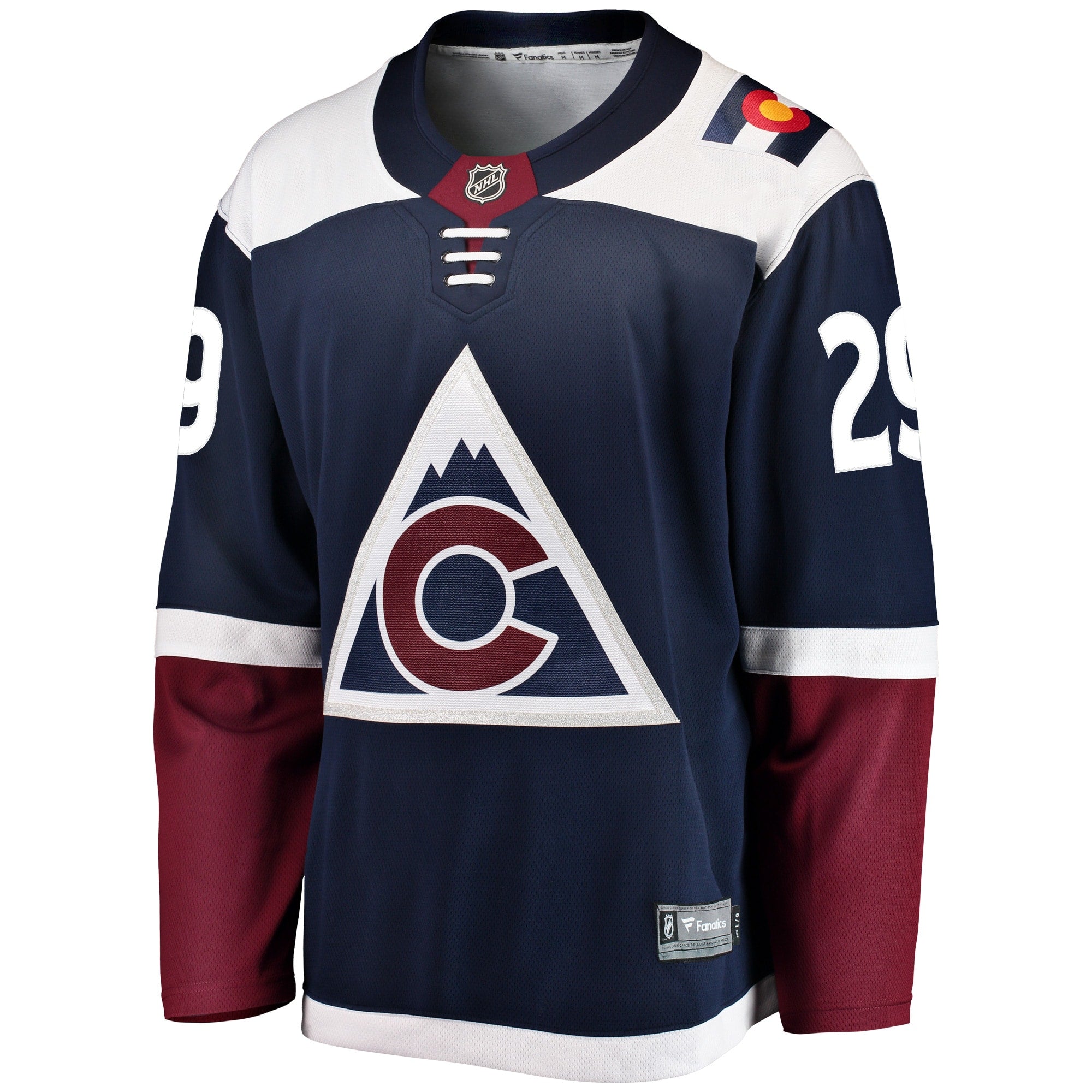 Men's Fanatics Branded Nathan MacKinnon Navy Colorado Avalanche Alternate Breakaway Player Jersey