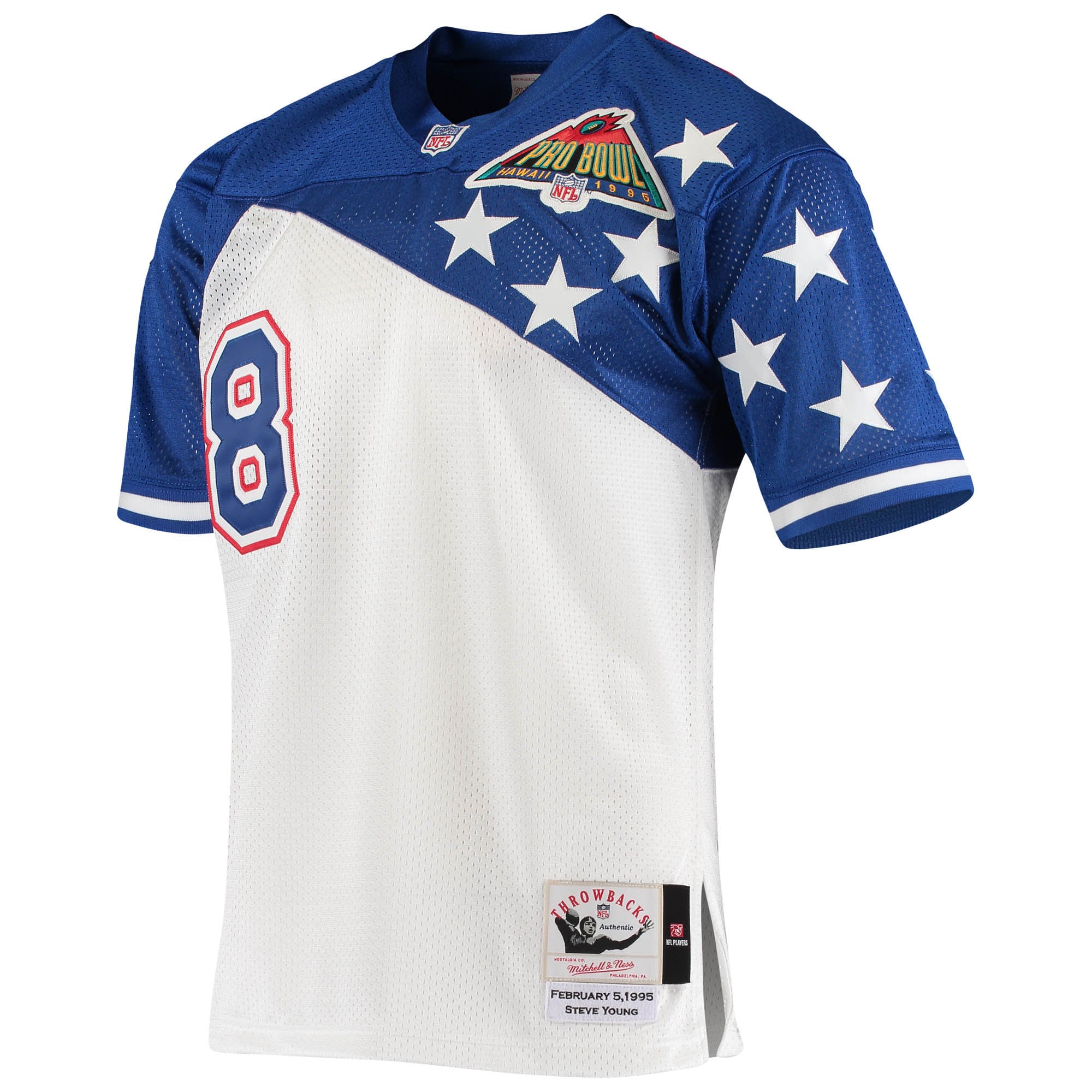 Steve Young NFC Mitchell & Ness 1994 Pro Bowl Authentic Jersey - White/Blue