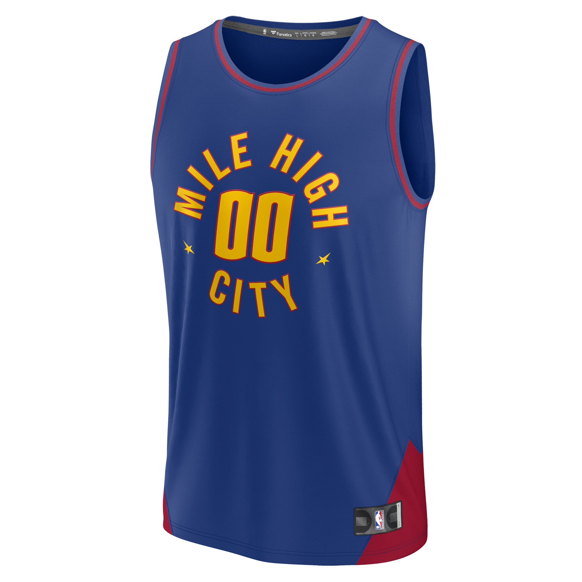Denver Nuggets Fanatics Branded 2022/23 Fast Break Custom Replica Jersey - Blue - Statement Edition