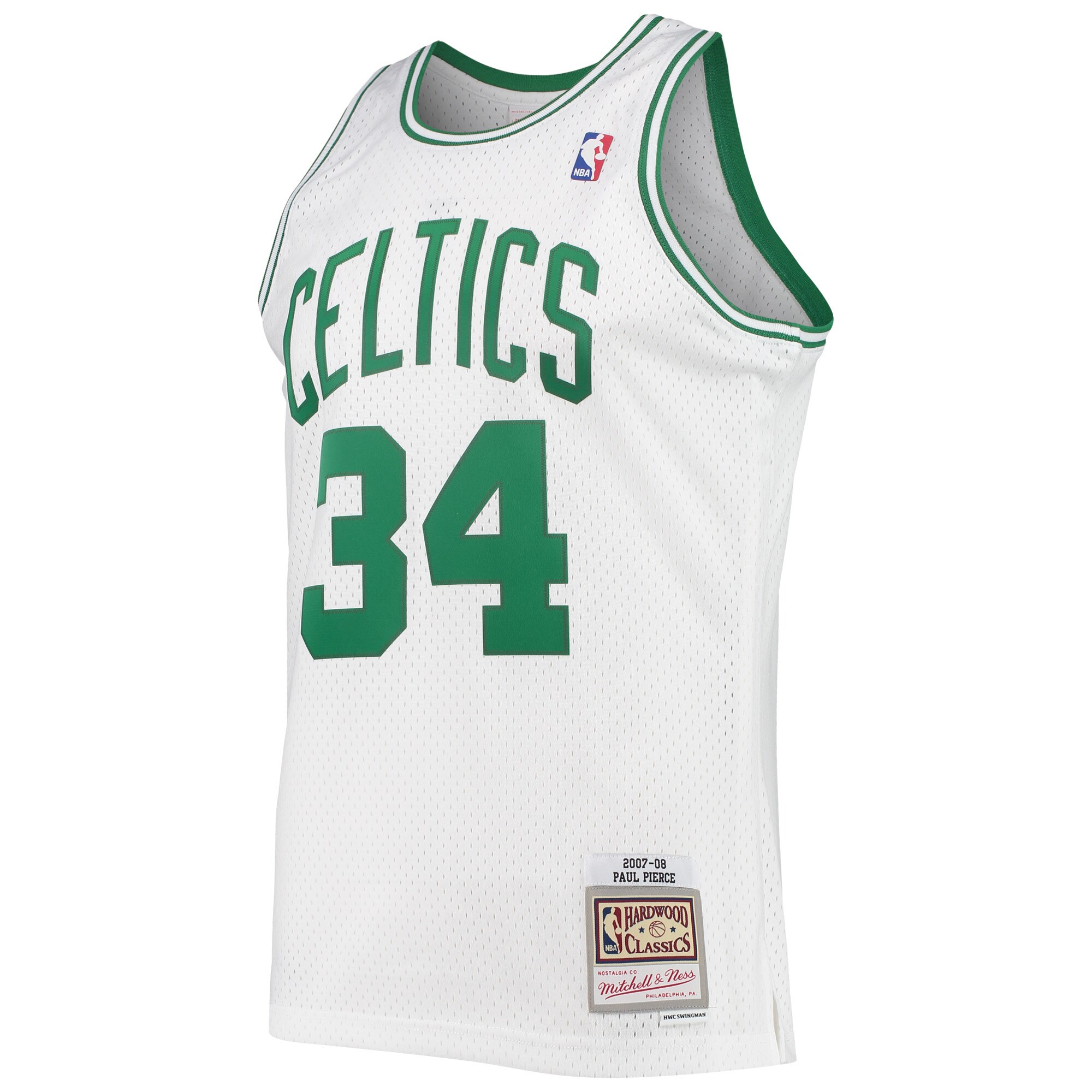 Paul Pierce Boston Celtics Mitchell & Ness Hardwood Classics Swingman Jersey - White