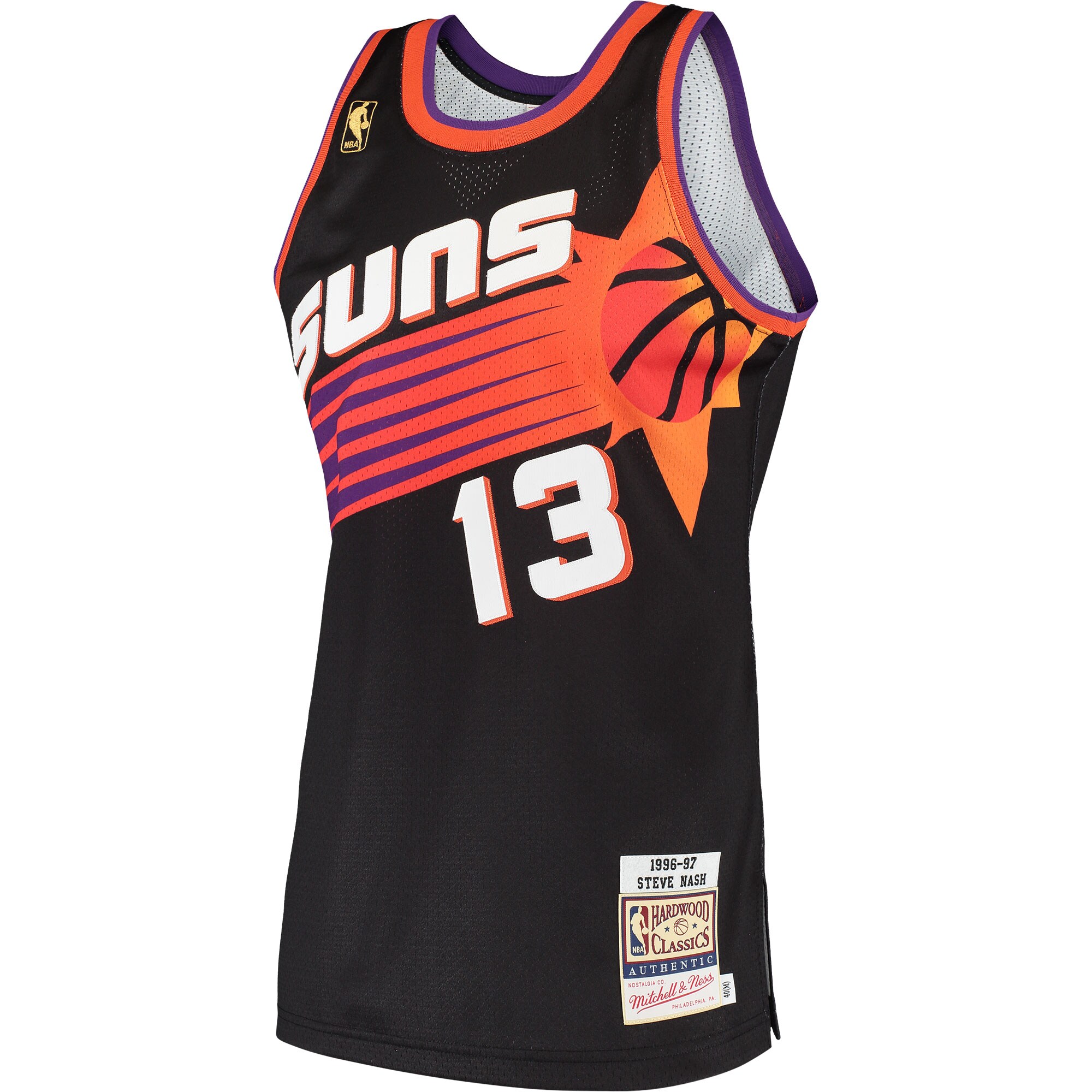 Steve Nash Phoenix Suns Mitchell & Ness 1996 Hardwood Classics Authentic Jersey - Black