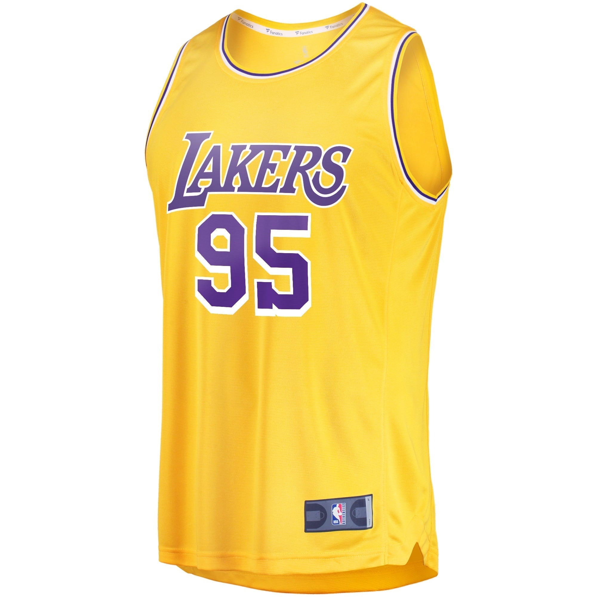 Men's Fanatics Branded Juan Toscano-Anderson Gold Los Angeles Lakers Fast Break Replica Jersey - Icon Edition