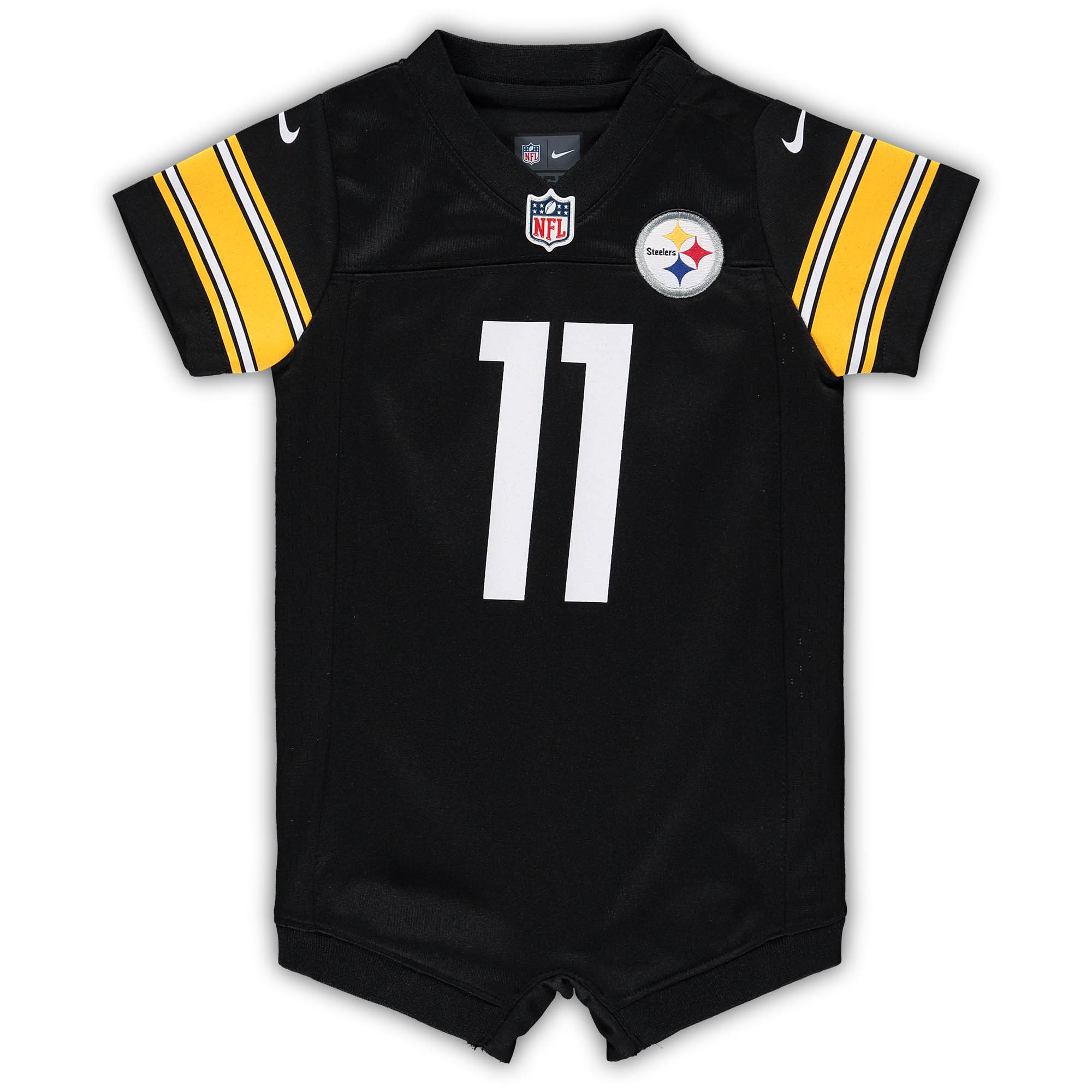 Chase Claypool Pittsburgh Steelers Nike Infant Game Romper Jersey - Black