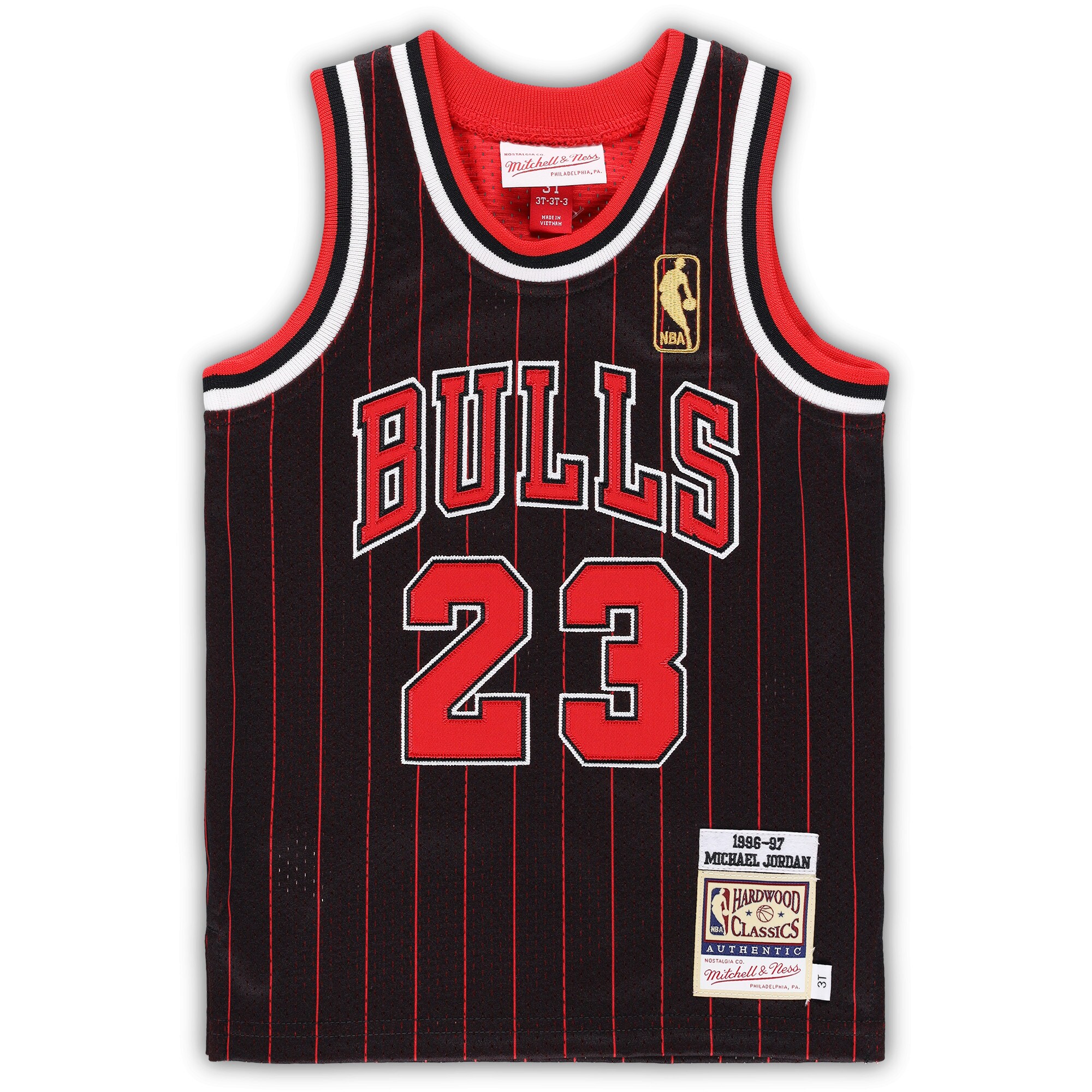 Michael Jordans Chicago Bulls Mitchell & Ness Toddler 1996/97 Hardwood Classics Authentic Jersey - Black
