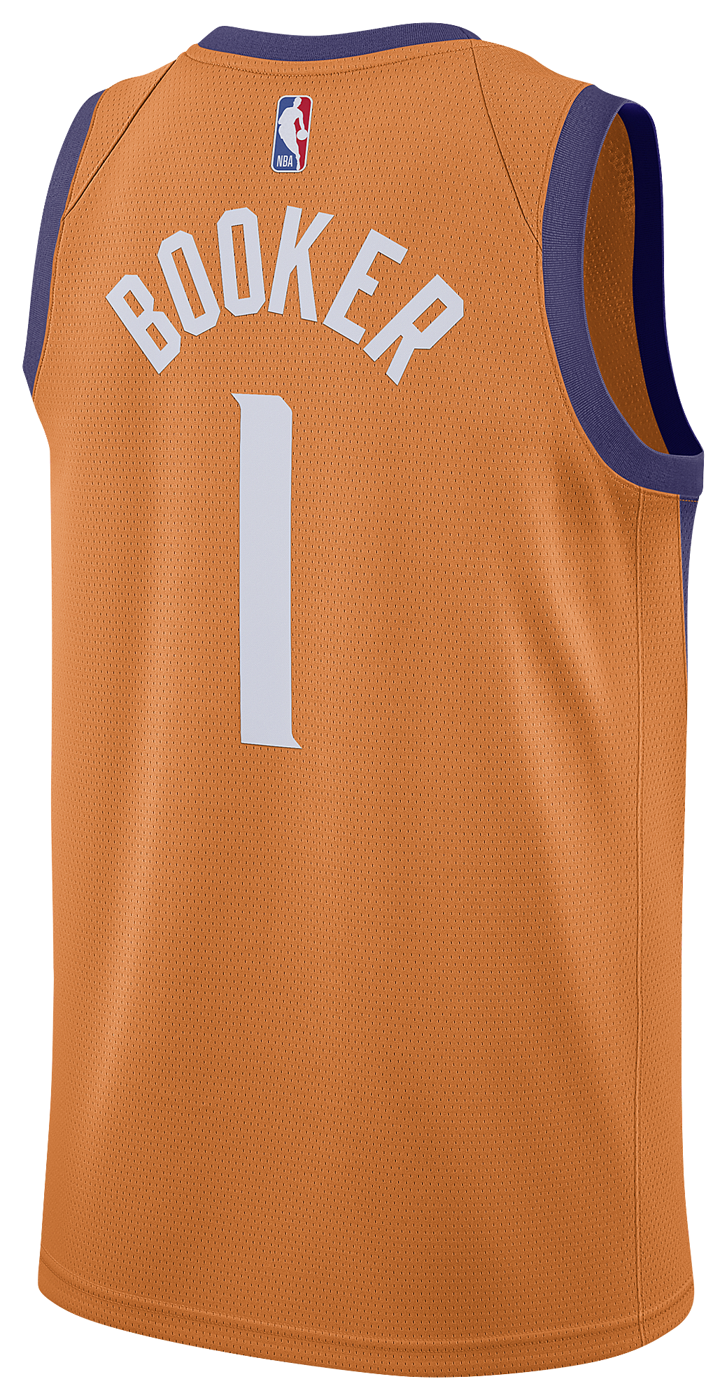 Men's Booker Devin Jordans Suns Statement Swingman Jersey - Orange