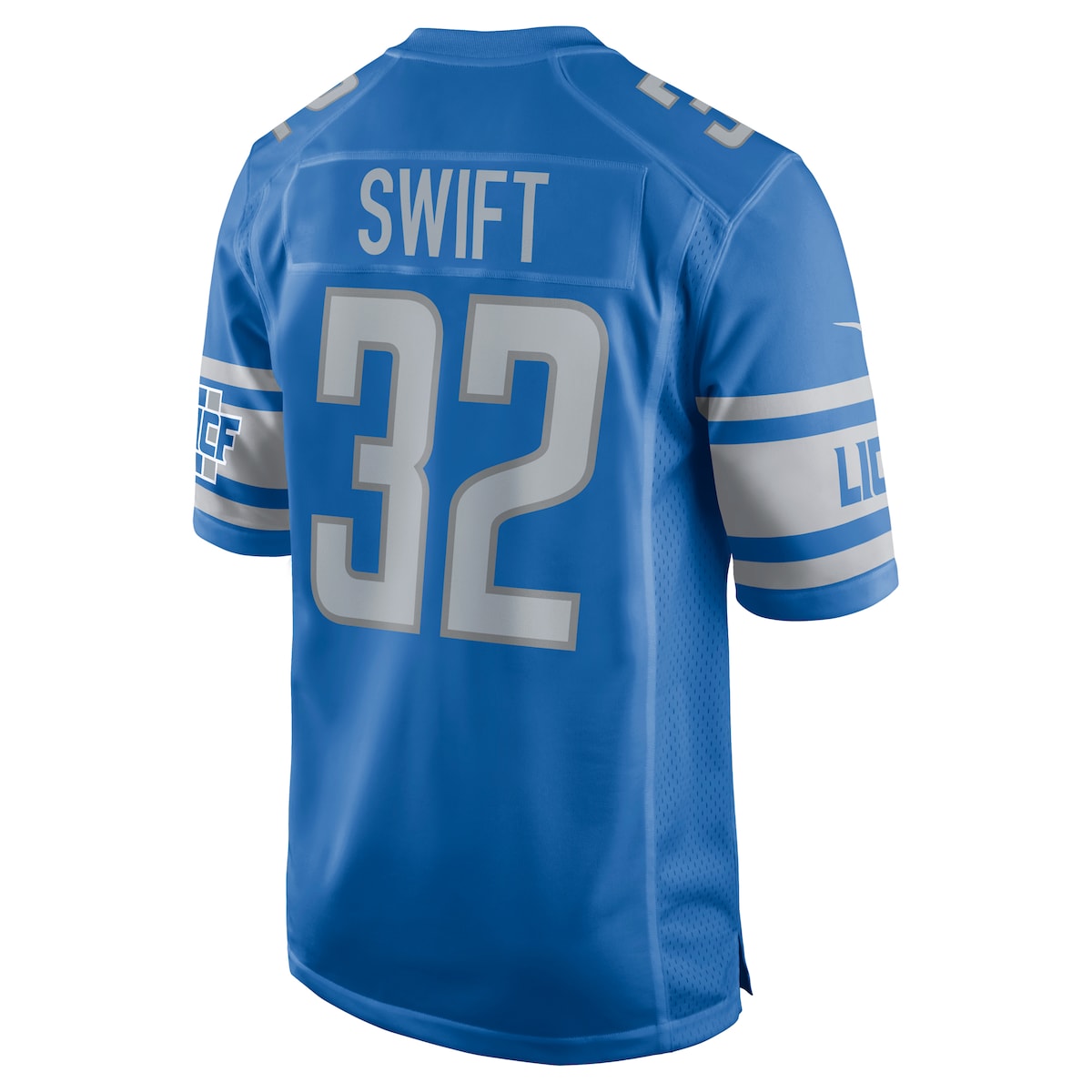 Men's D'Andre Swift Nike Lions Game Jersey - Blue