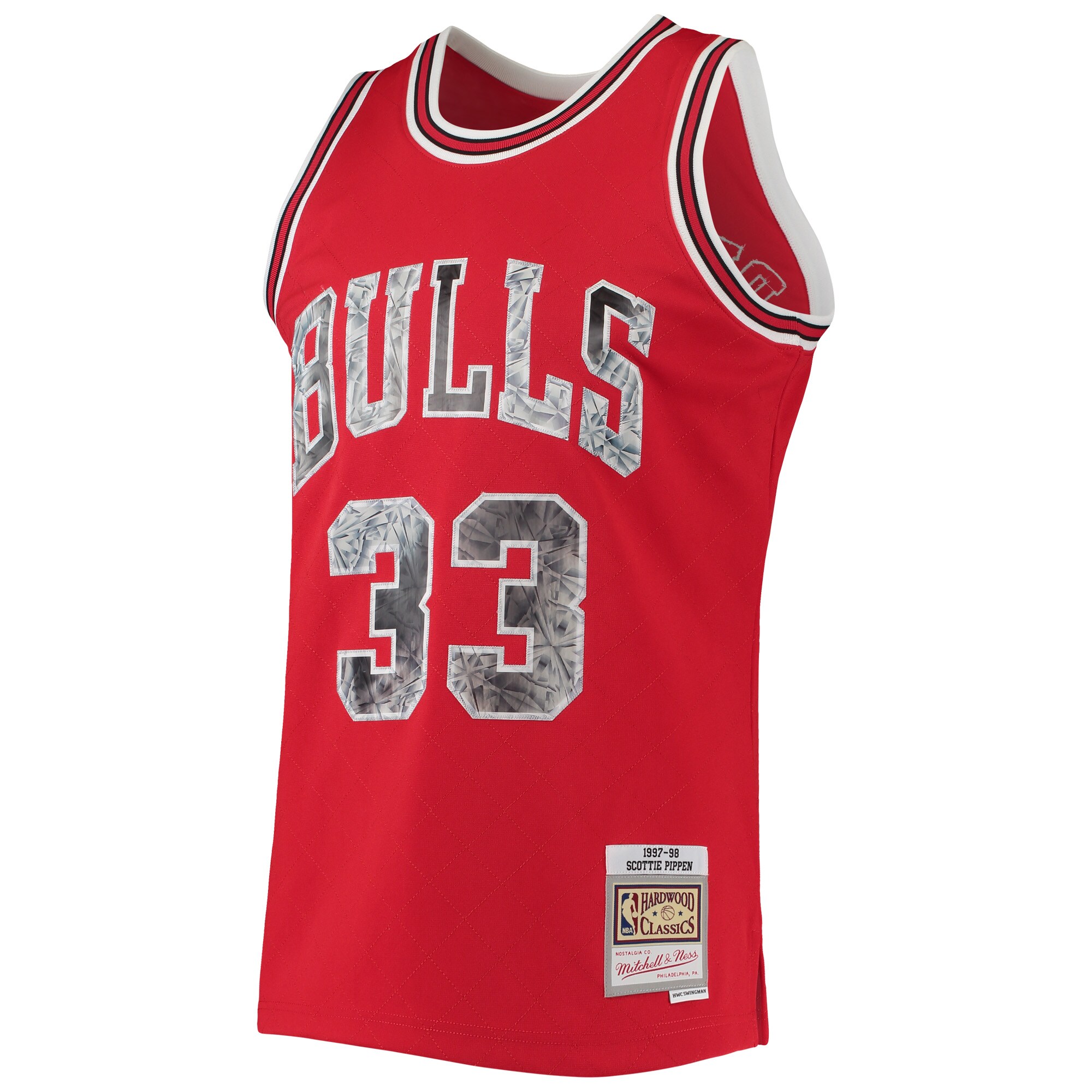 Scottie Pippen Chicago Bulls Mitchell & Ness 1996-97 Hardwood Classics NBA 75th Anniversary Diamond Swingman Jersey - Red