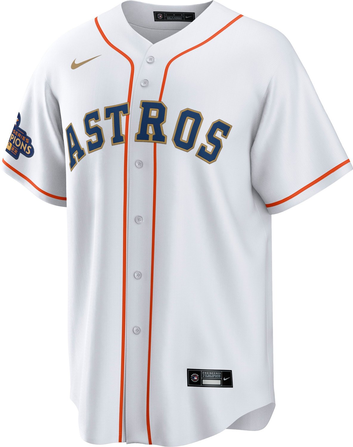 Nike Men's Houston Astros Gold Luis Garcia Replica Jersey