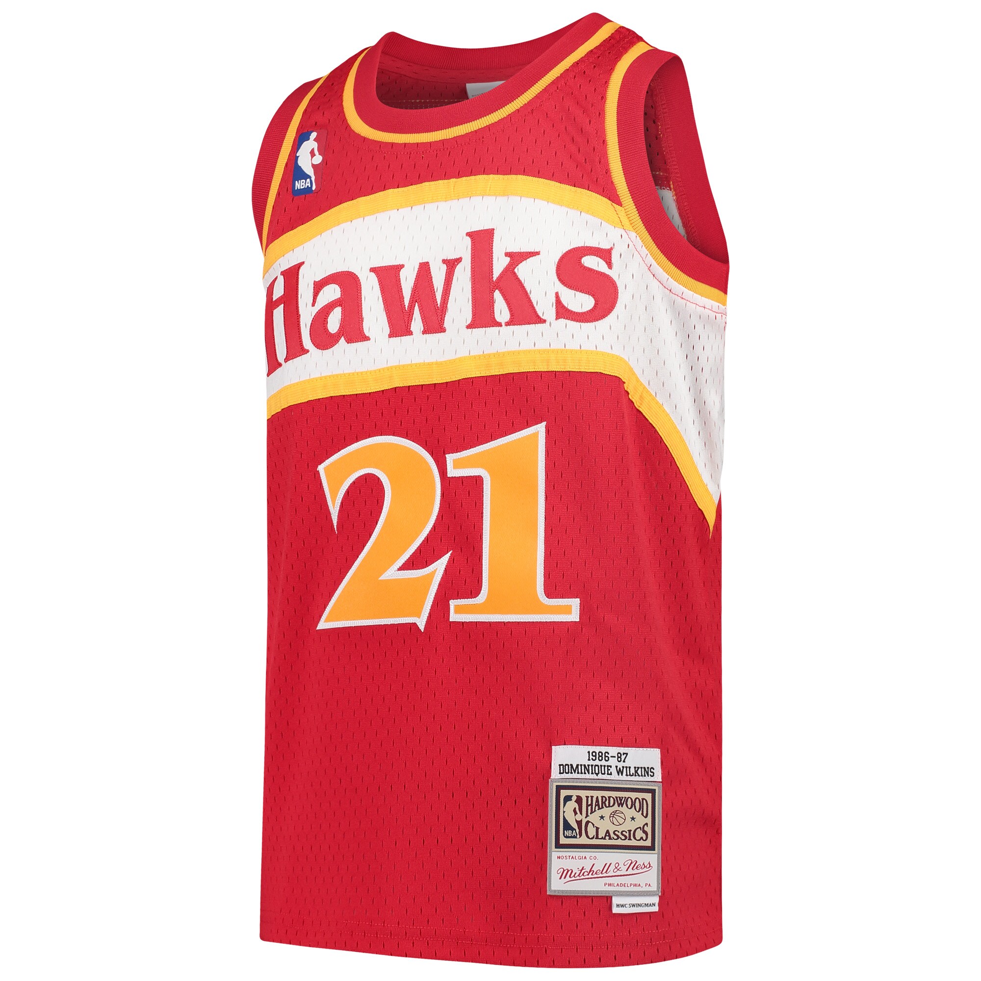 Dominique Wilkins Atlanta Hawks Mitchell & Ness Youth 1986-87 Hardwood Classics Swingman Throwback Jersey - Red
