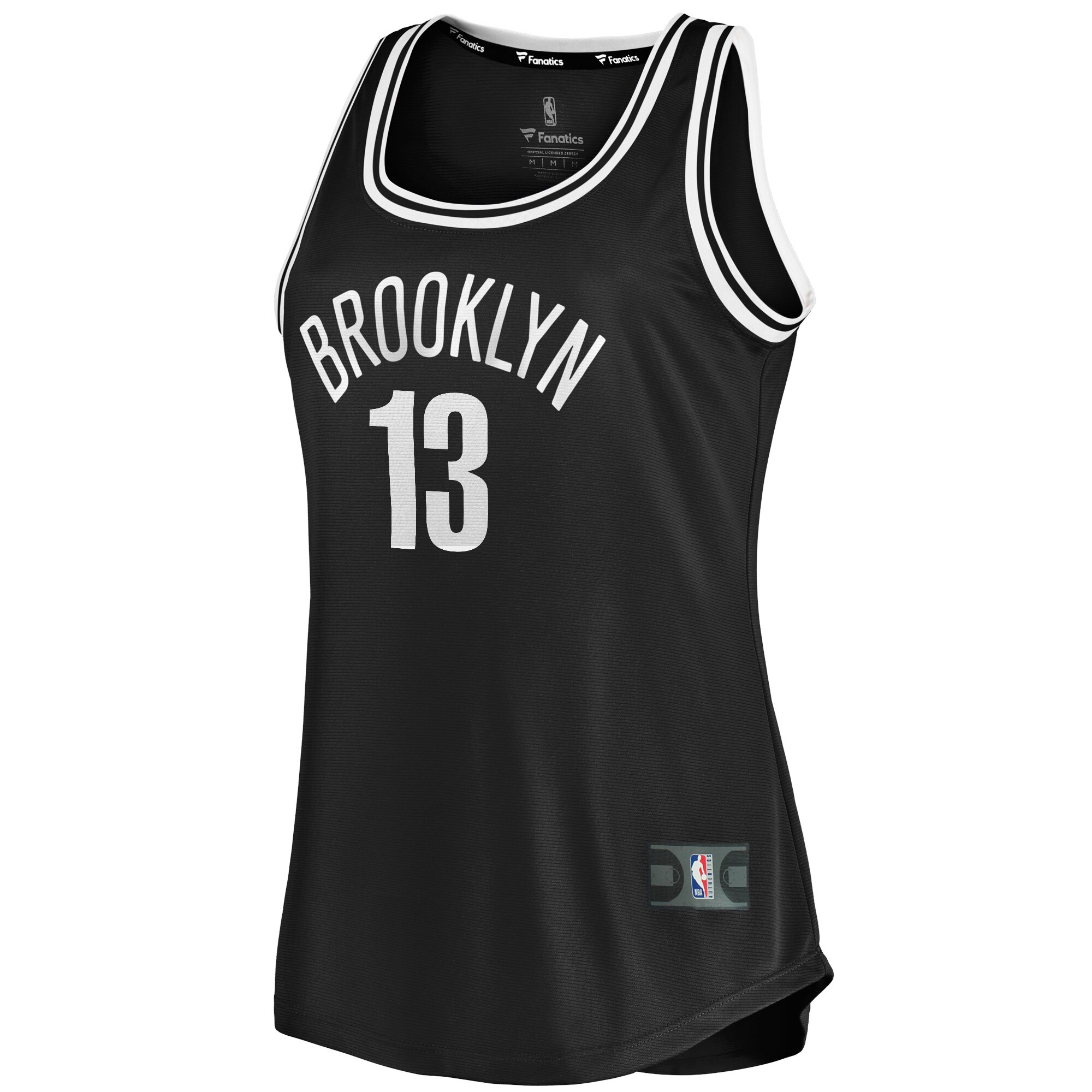 James Harden Brooklyn Nets Fanatics Branded Women's 2020/21 Fast Break Tank Jersey - Icon Edition - Black