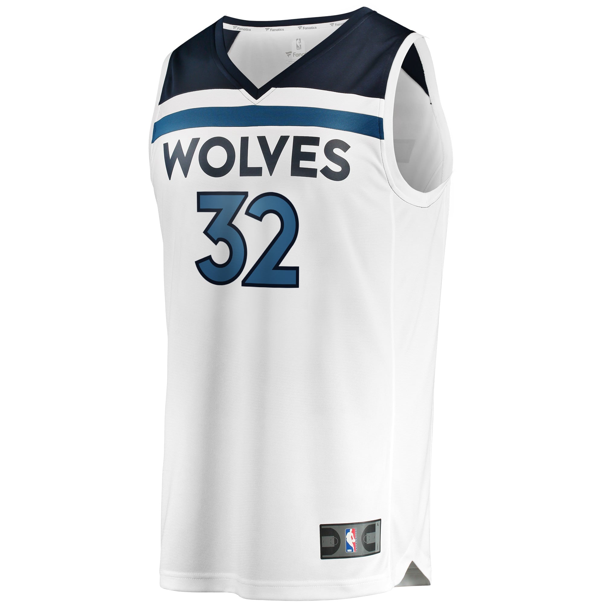 Men's Fanatics Branded Karl-Anthony Towns White Minnesota Timberwolves Fast Break Replica Jersey - Association Edition