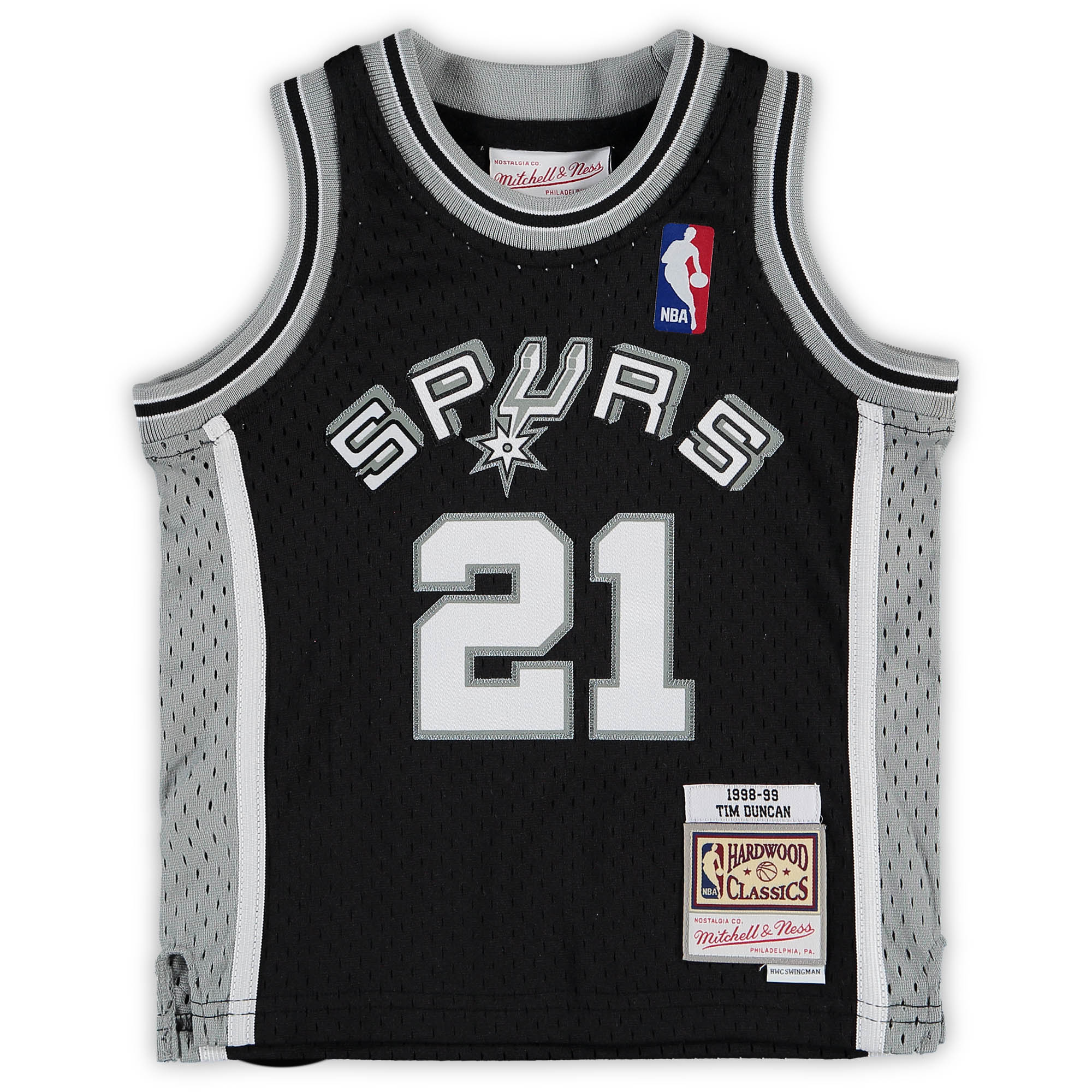 Tim Duncan San Antonio Spurs Mitchell & Ness Infant Retired Player Jersey - Black