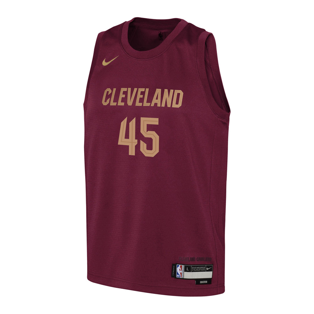 Youth Cleveland Cavaliers Donovan Mitchell Icon Edition Jersey - Maroon