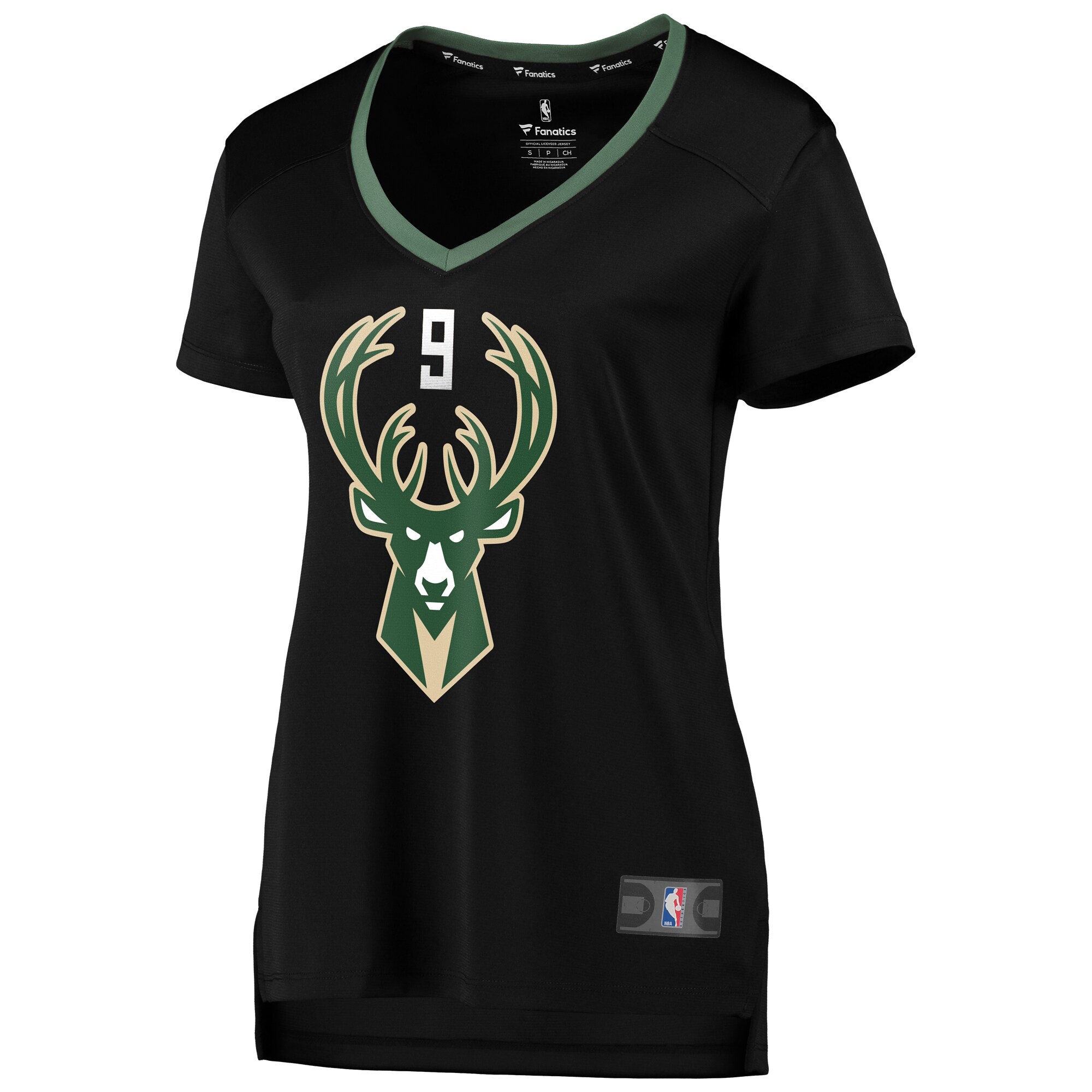 Wesley Matthews Milwaukee Bucks Fanatics Branded Women's Fast Break Replica Jersey Black - Statement Edition