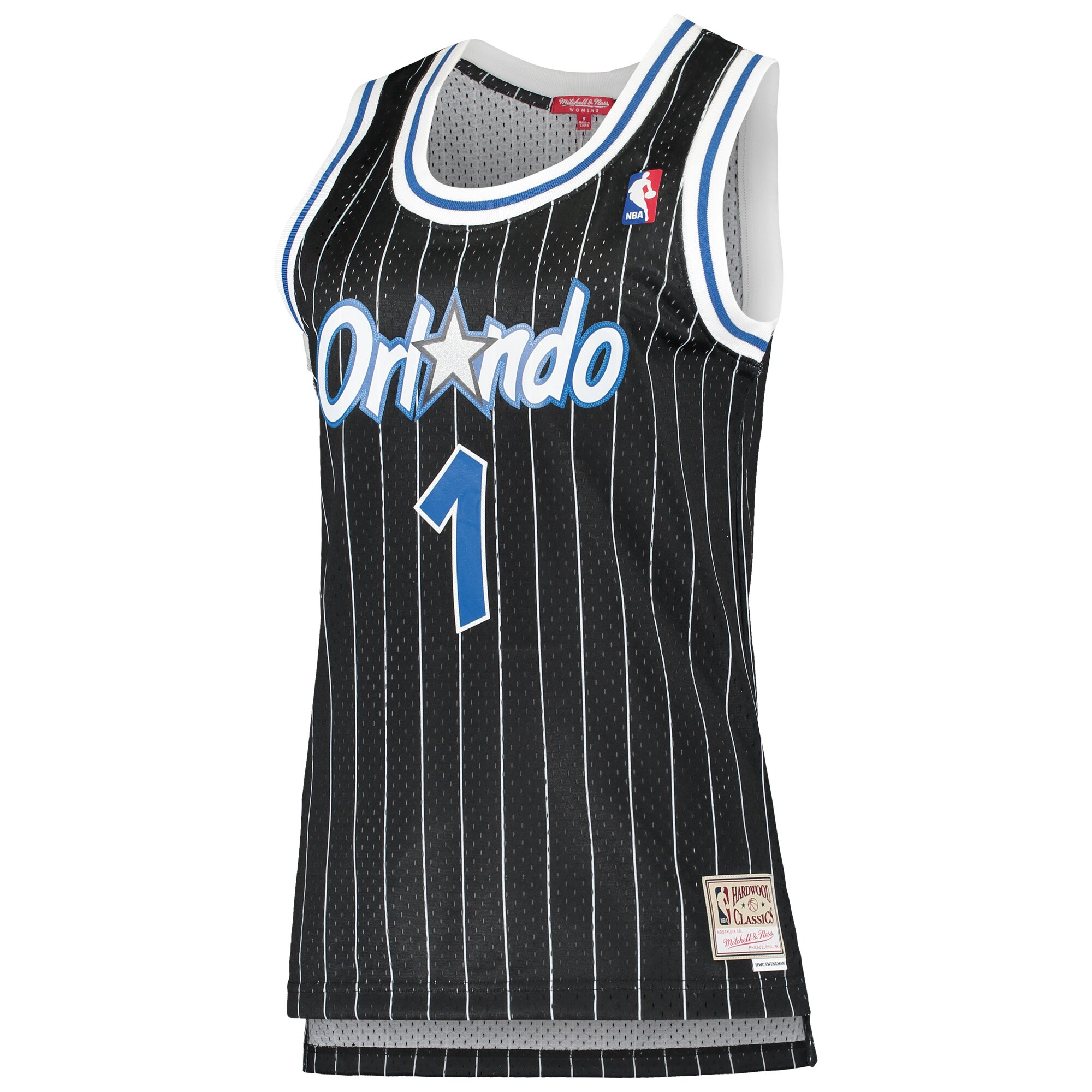 Penny Hardaway Orlando Magic Mitchell & Ness Women's Black 1994-95 Hardwood Classics Swingman Jersey