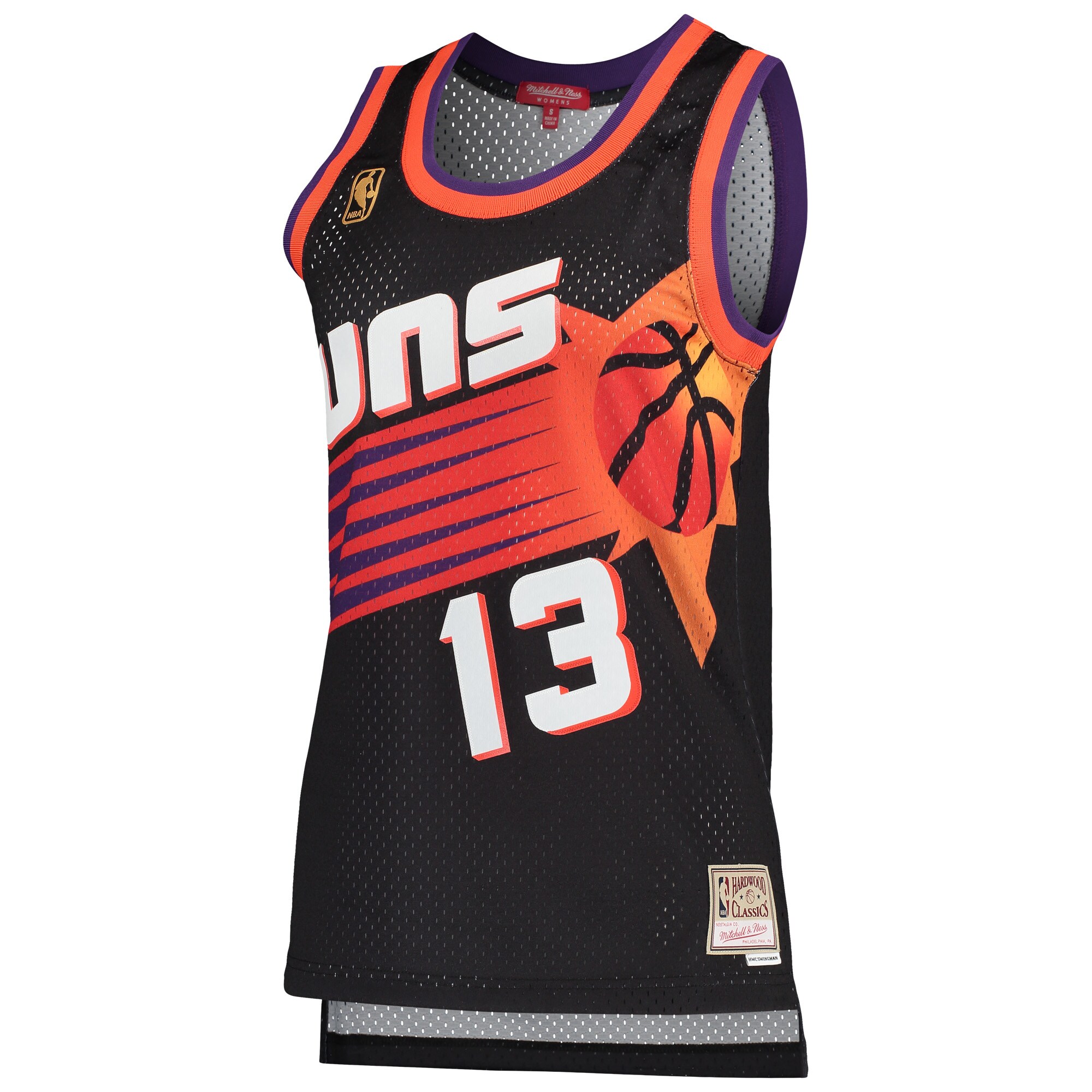 Steve Nash Phoenix Suns Mitchell & Ness Women's Hardwood Classics Swingman Jersey - Black