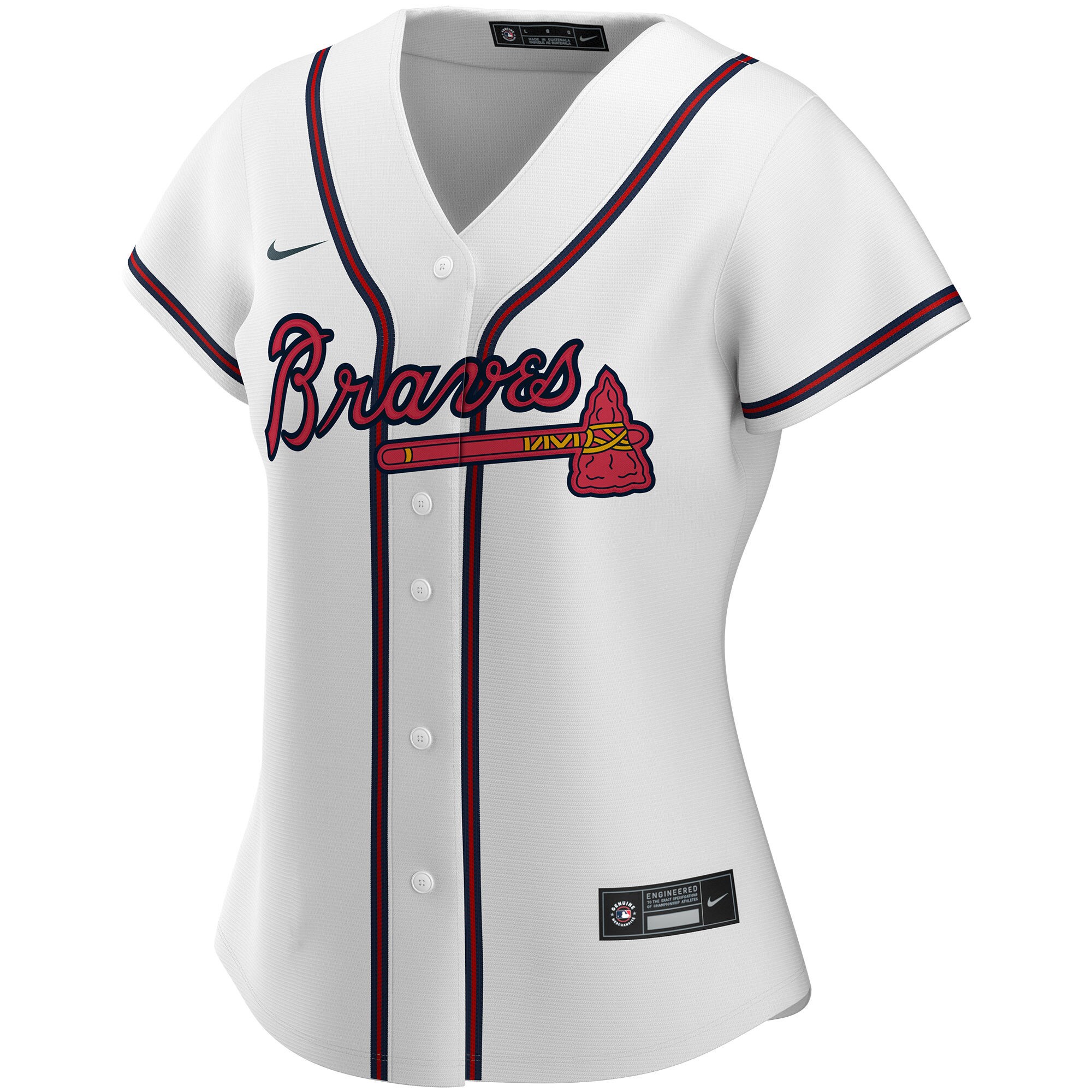 Atlanta Braves Nike Women's Home Replica Custom Jersey - White