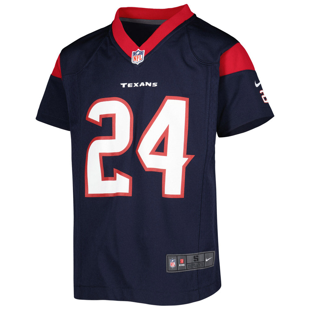 Youth Houston Texans Derek Stingley Jr. Game Jersey Navy