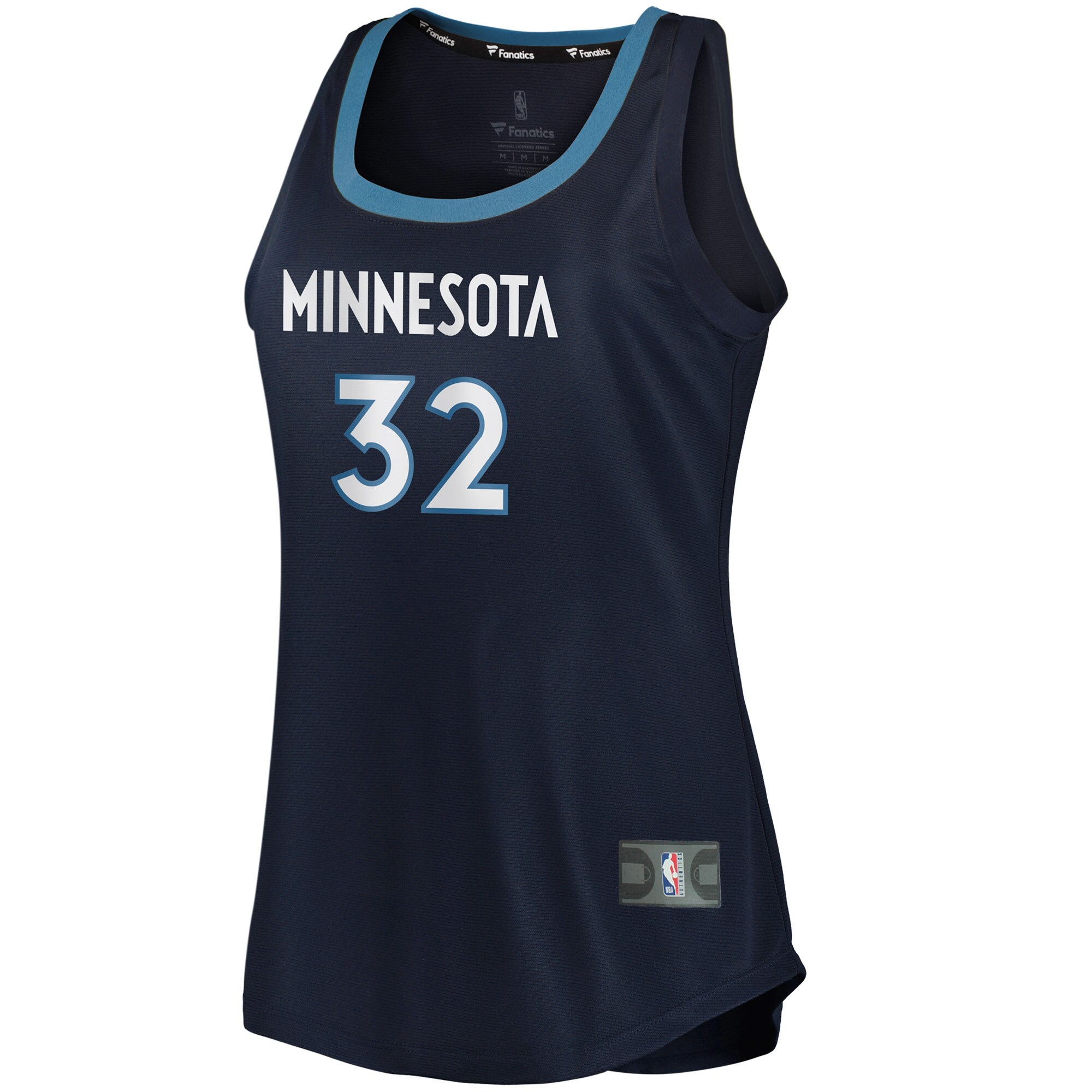 Karl-Anthony Towns Minnesota Timberwolves Fanatics Branded Women's Fast Break Tank Jersey - Icon Edition - Navy