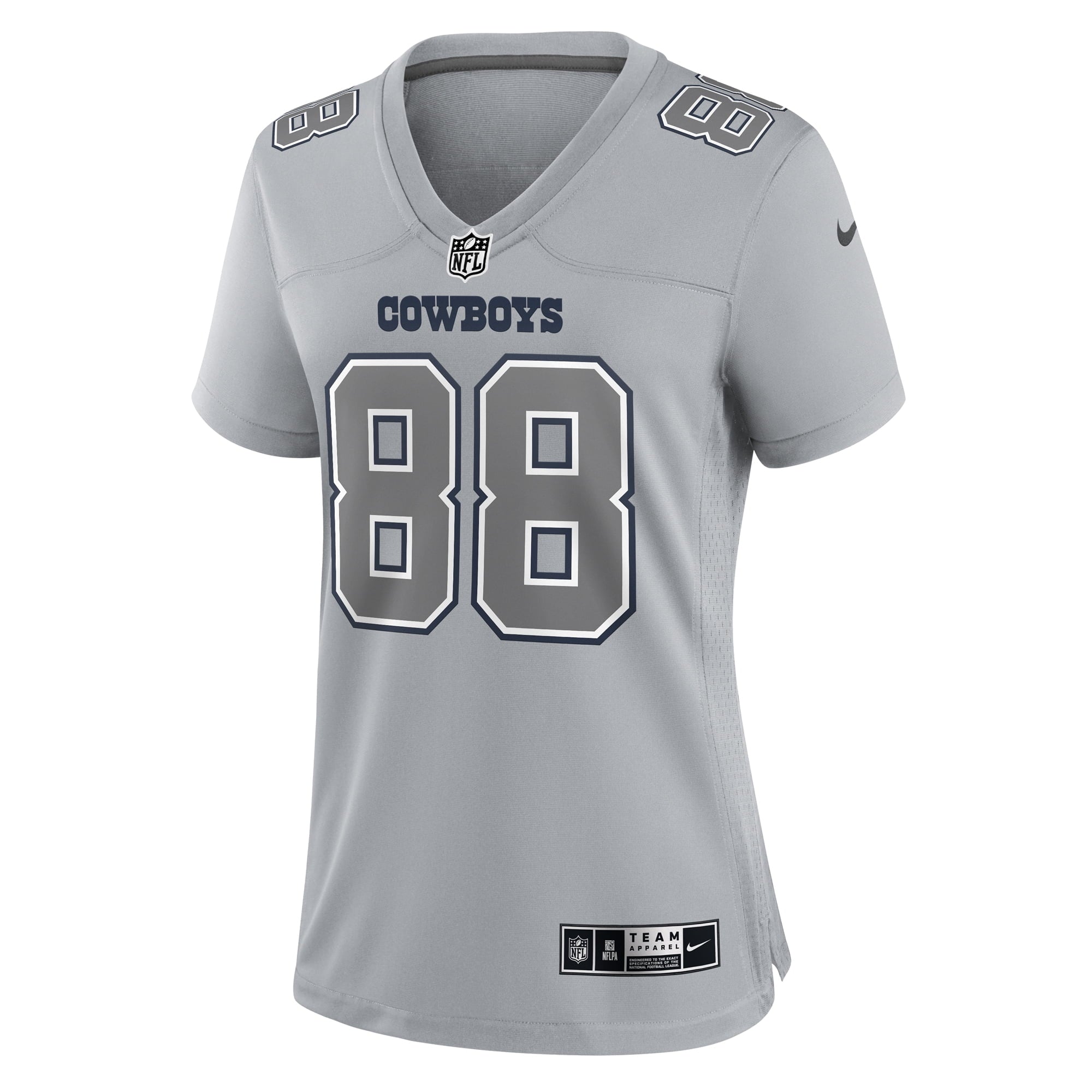 Women's Nike CeeDee Lamb Gray Dallas Cowboys Atmosphere Fashion Game Jersey