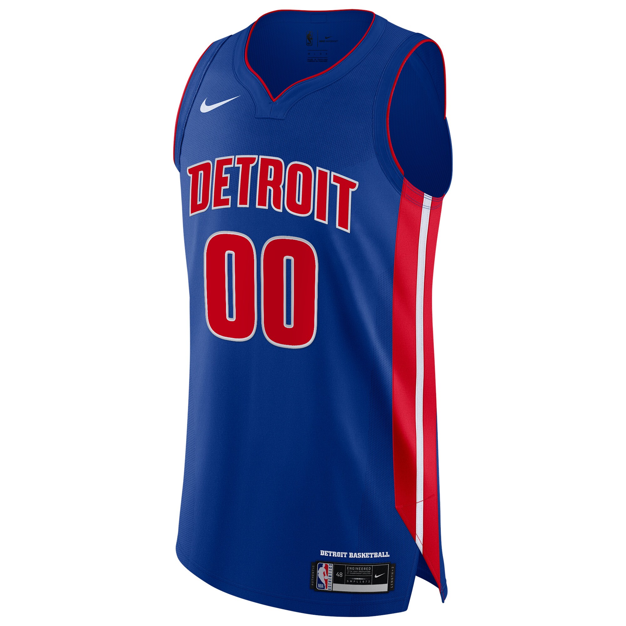 Detroit Pistons Nike Authentic Custom Jersey Blue - Icon Edition