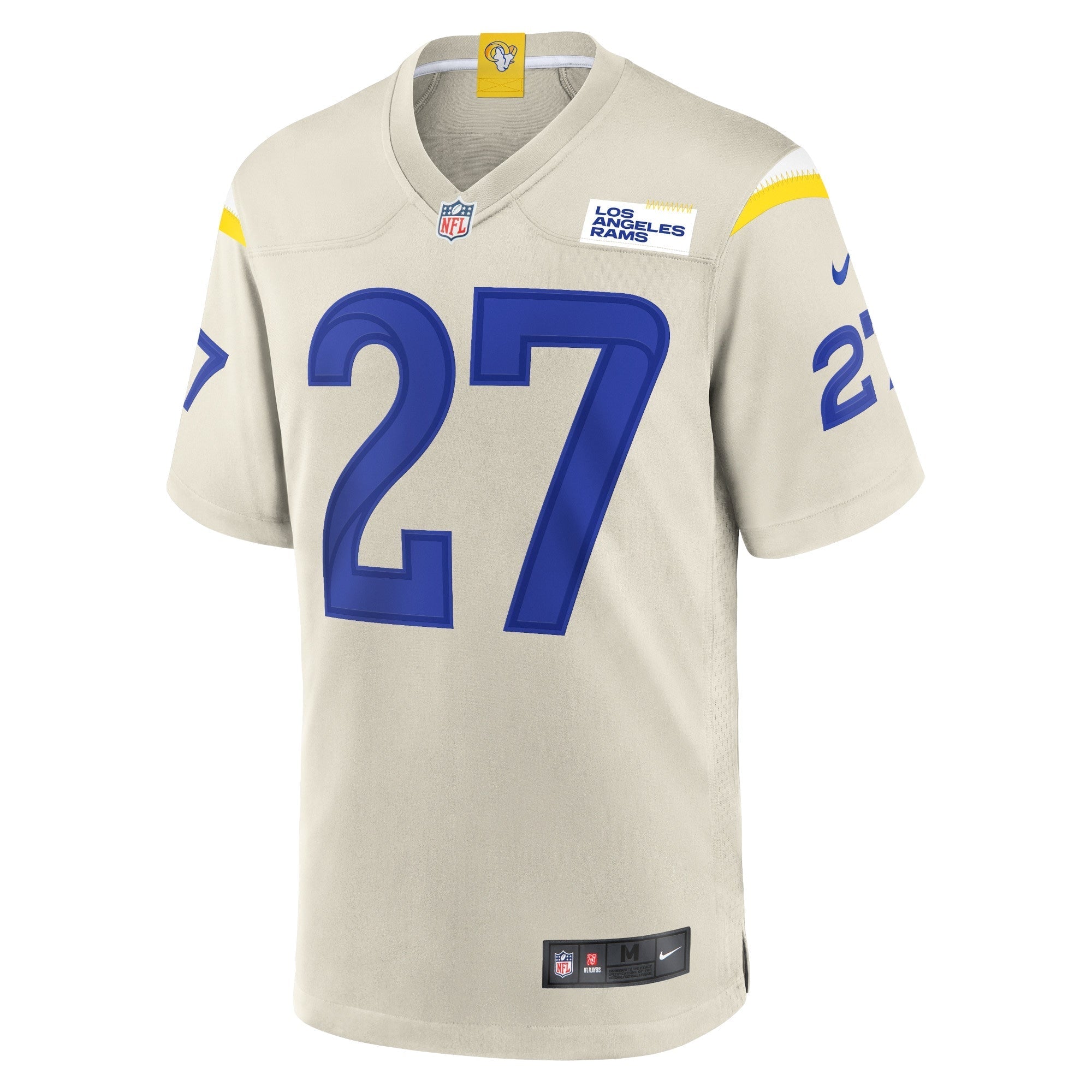 Men's Nike Darrell Henderson Jr. Bone Los Angeles Rams Player Game Jersey