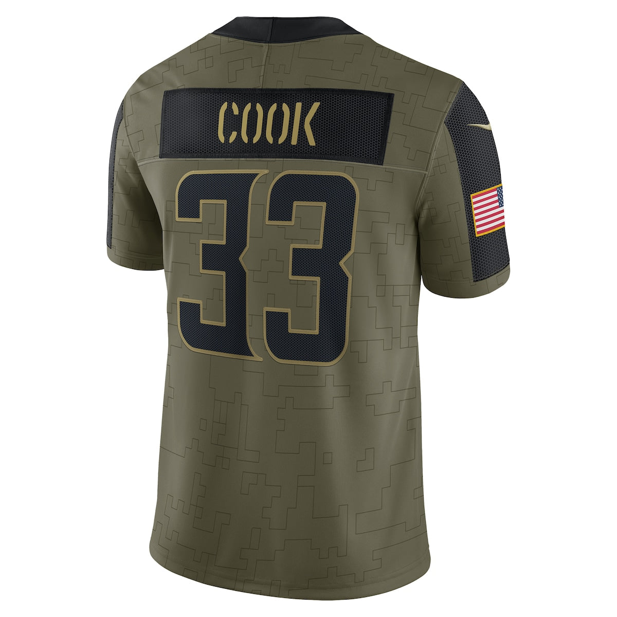 Men's Dalvin Cook Nike Vikings 2021 Salute To Service Limited Jersey - Green