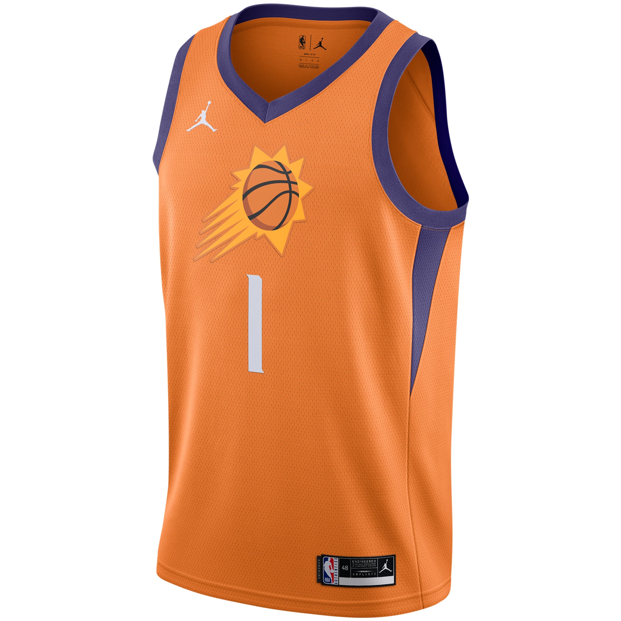 Devin Booker Phoenix Suns Jordans Brand 2020/21 Swingman Jersey - Statement Edition - Orange
