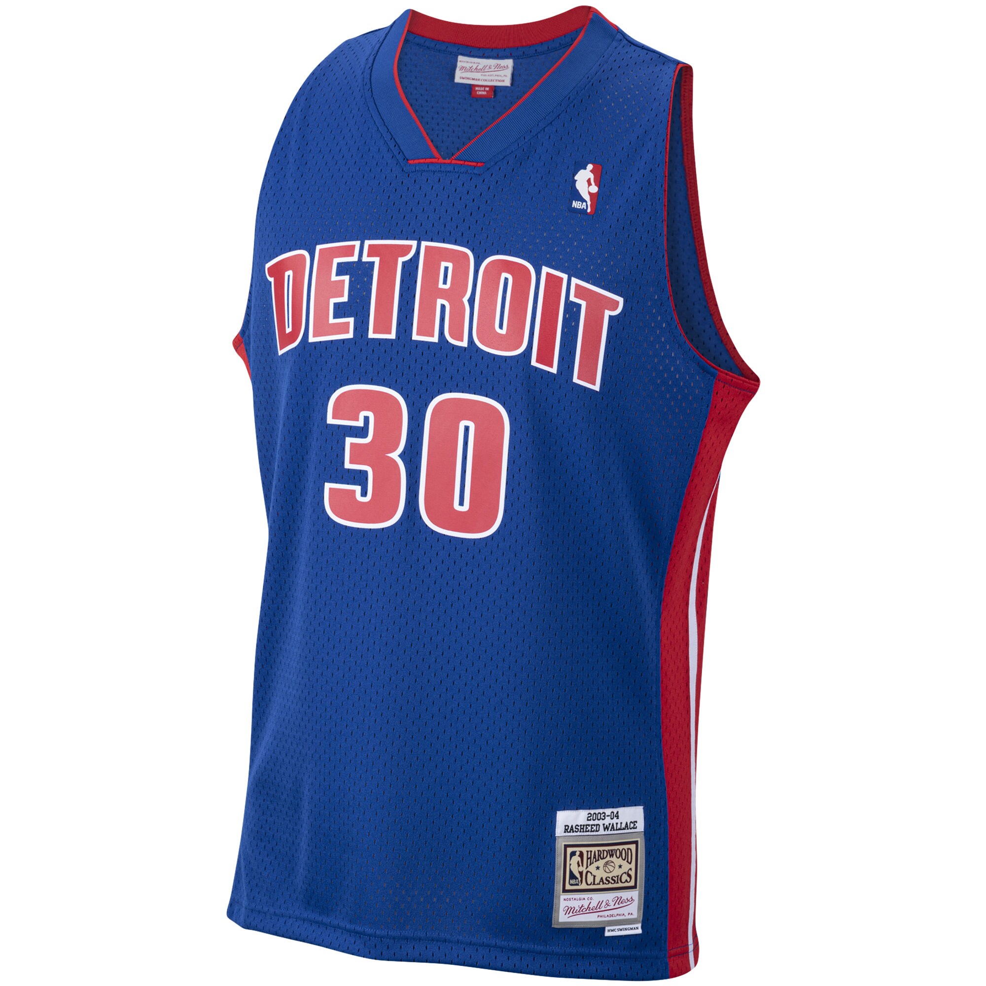 Rasheed Wallace Detroit Pistons Mitchell & Ness Hardwood Classics Swingman Jersey - Royal