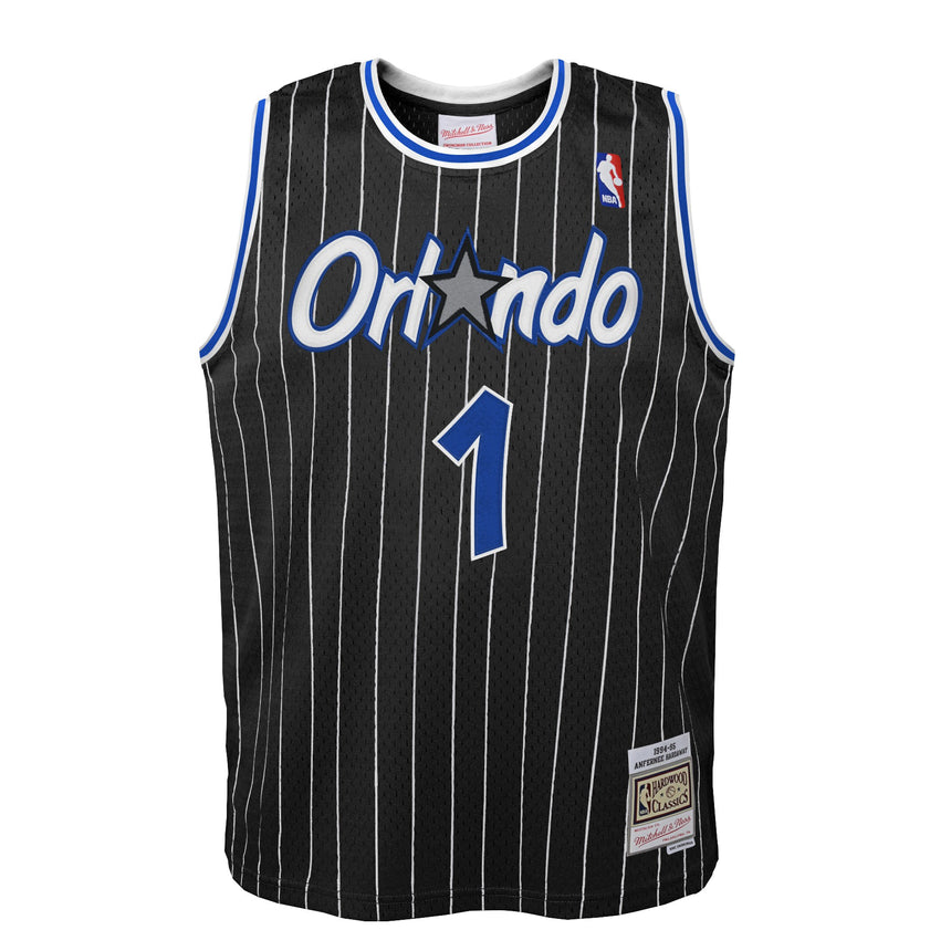Youth Orlando Magic Anfernee Penny Hardaway Mitchell & Ness NBA Black Hardwood Classic Swingman Jersey