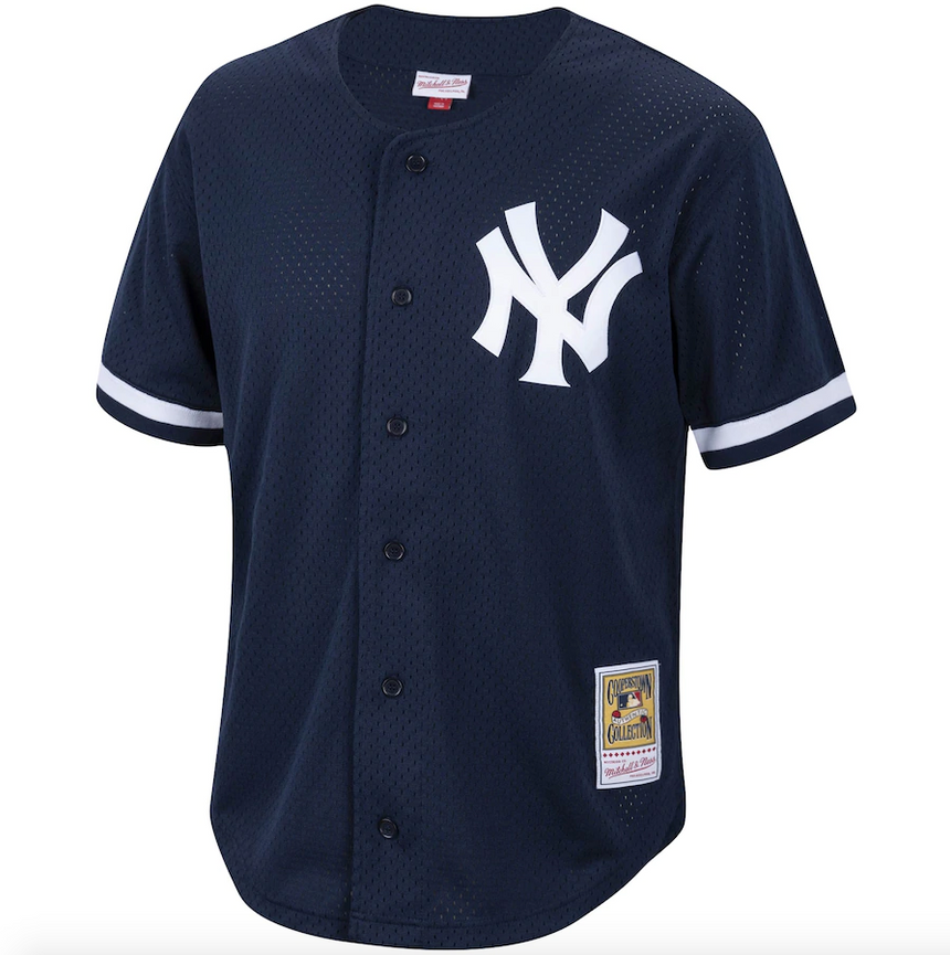 Men's Mitchell & Ness Authentic Replica Reggie Jackson New York Yankees 1997 Mesh Batting Practice Jersey